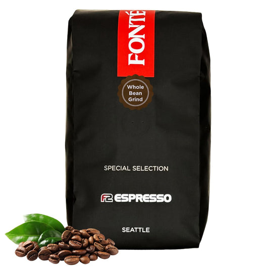 Fonte Coffee Roaster - Whole Bean Coffee - Medium-Dark Fresh Roast - Roasted in Seattle - Single Origin - Sweet, Caramel, Cocoa - 12 oz - F2