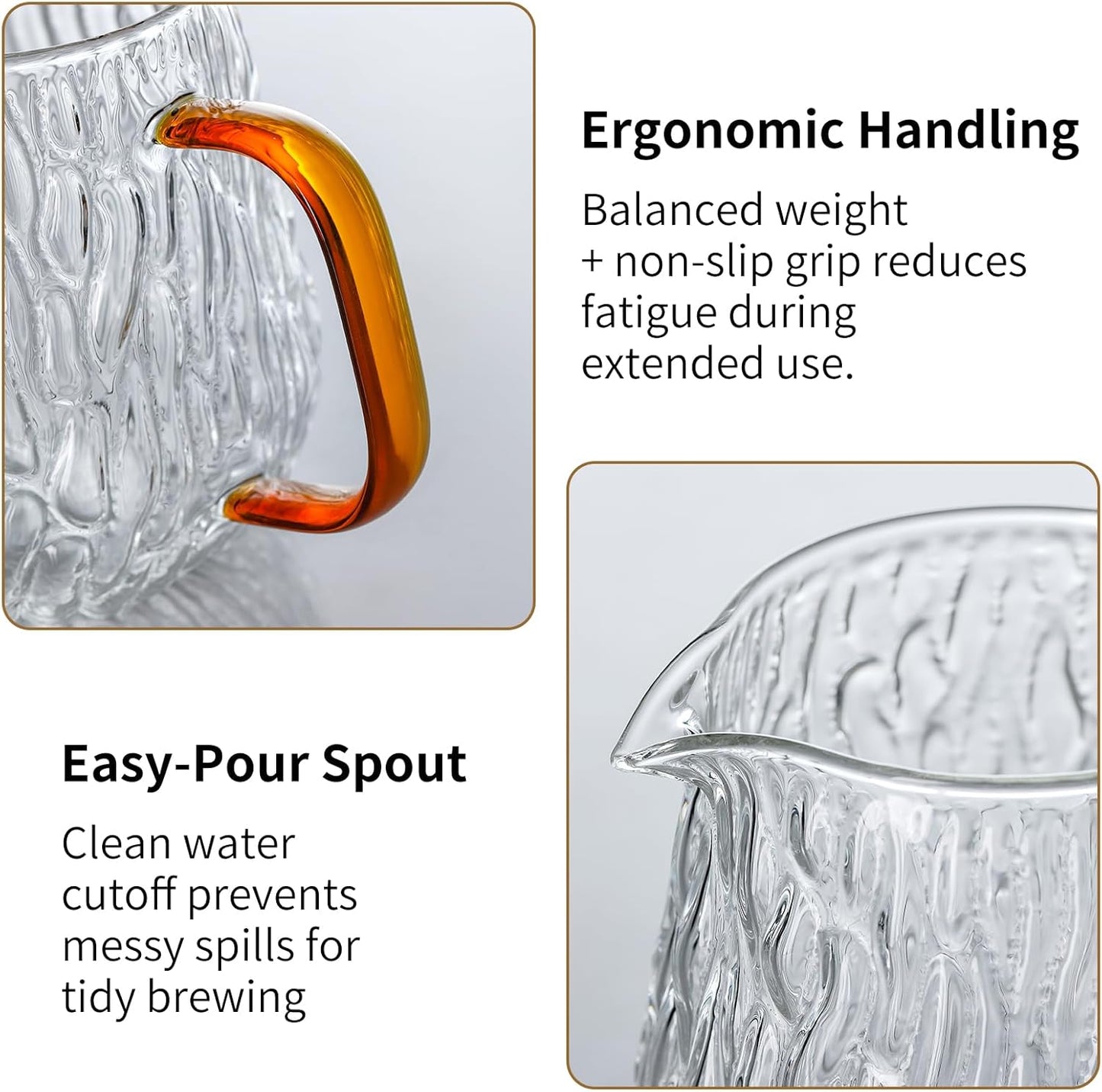 Unbreakable - Pour Over Coffee Maker 650ML/22OZ, Heat Resistant Borosilicate Glass Dripper with Filter Holder, BPA-Free Manual Coffee Brewer for Home and Office Use