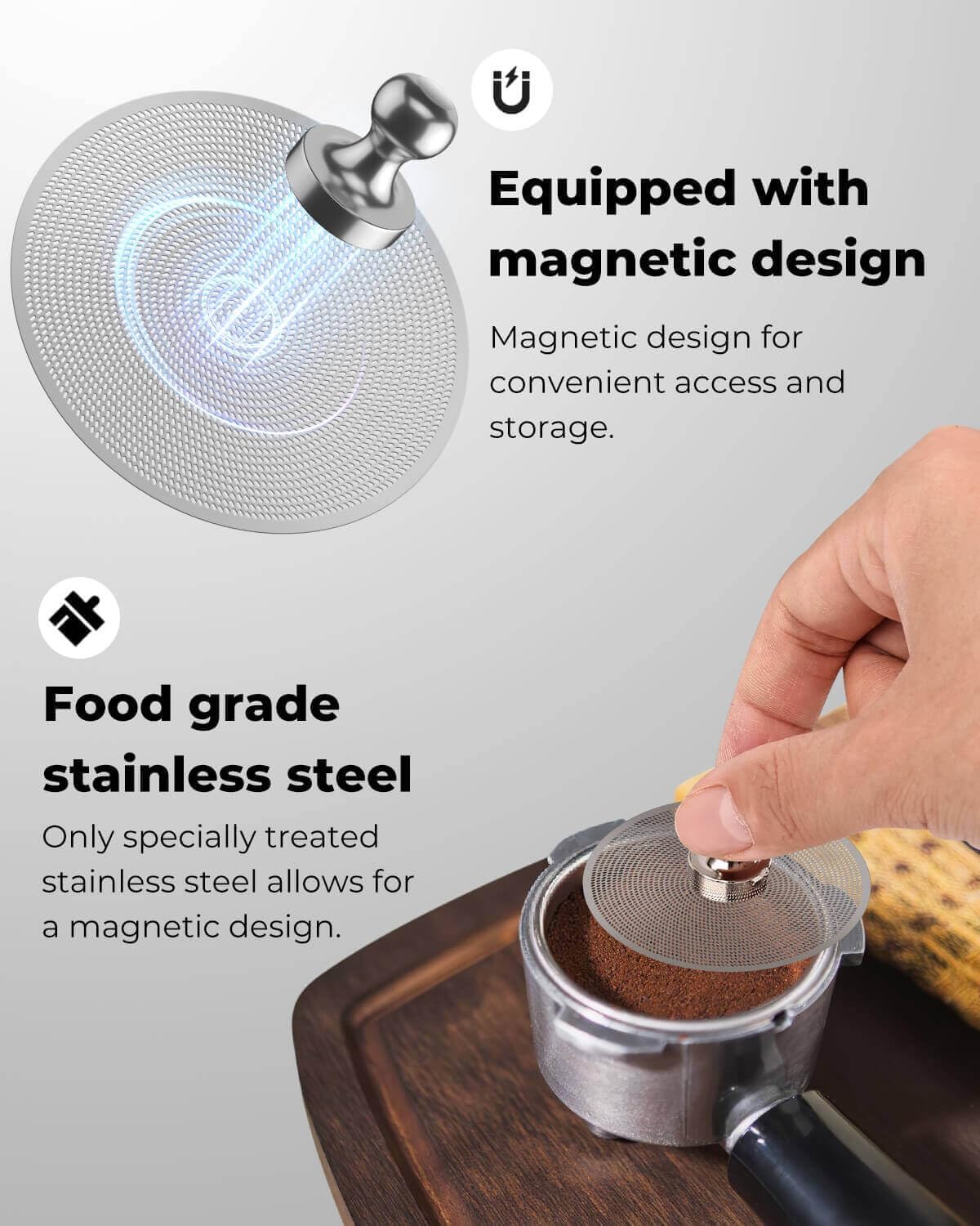 3 Pcs 54mm Espresso Puck Screen - 0.2mm Ultra Thin Espresso Puck, Stainless Steel Reusable Coffee Filter, Compatible with 54mm Breville Portafilter Basket