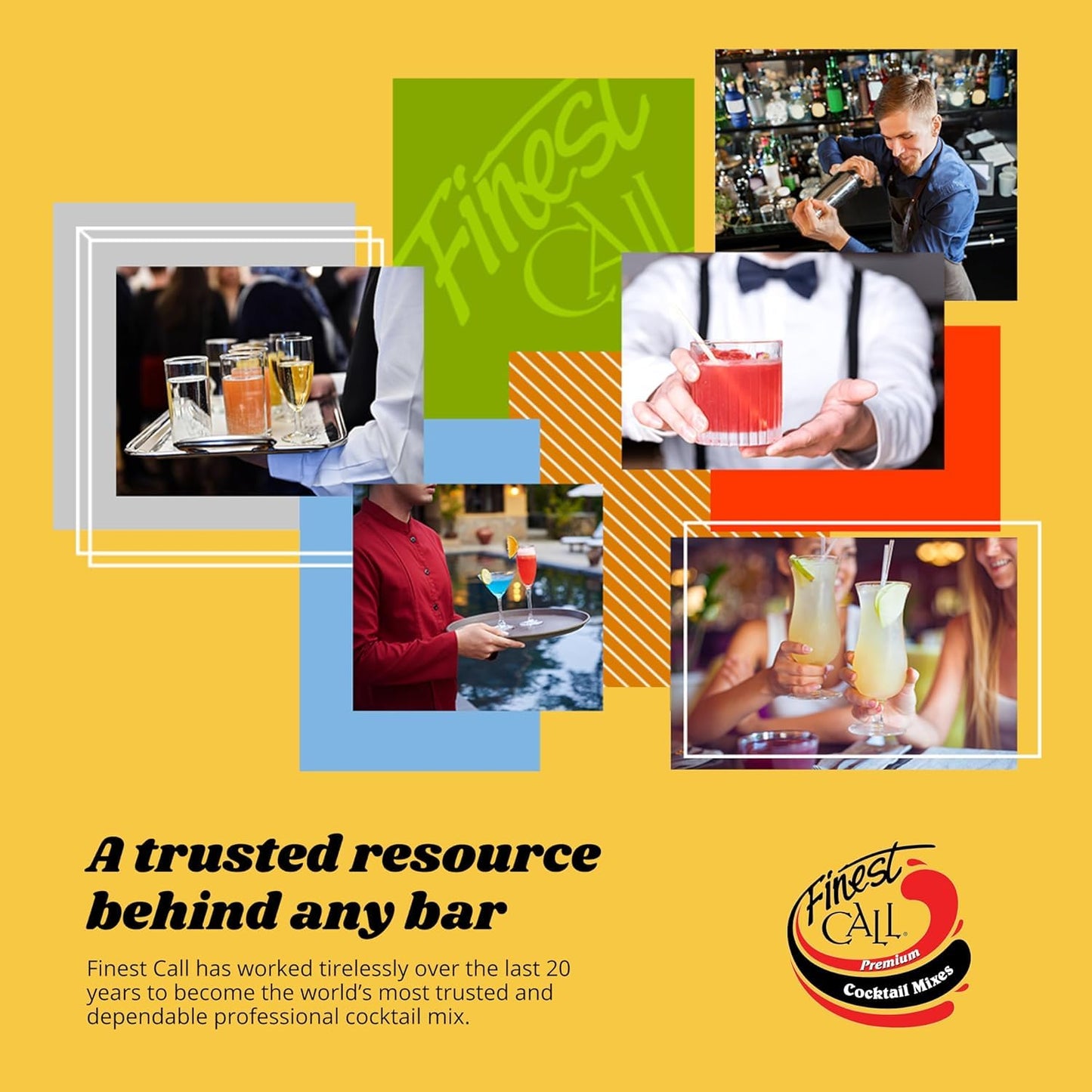 Finest Call Premium Grenadine Syrup Drink Mix, 1 Liter Bottle (33.8 Fl Oz), Pack of 3