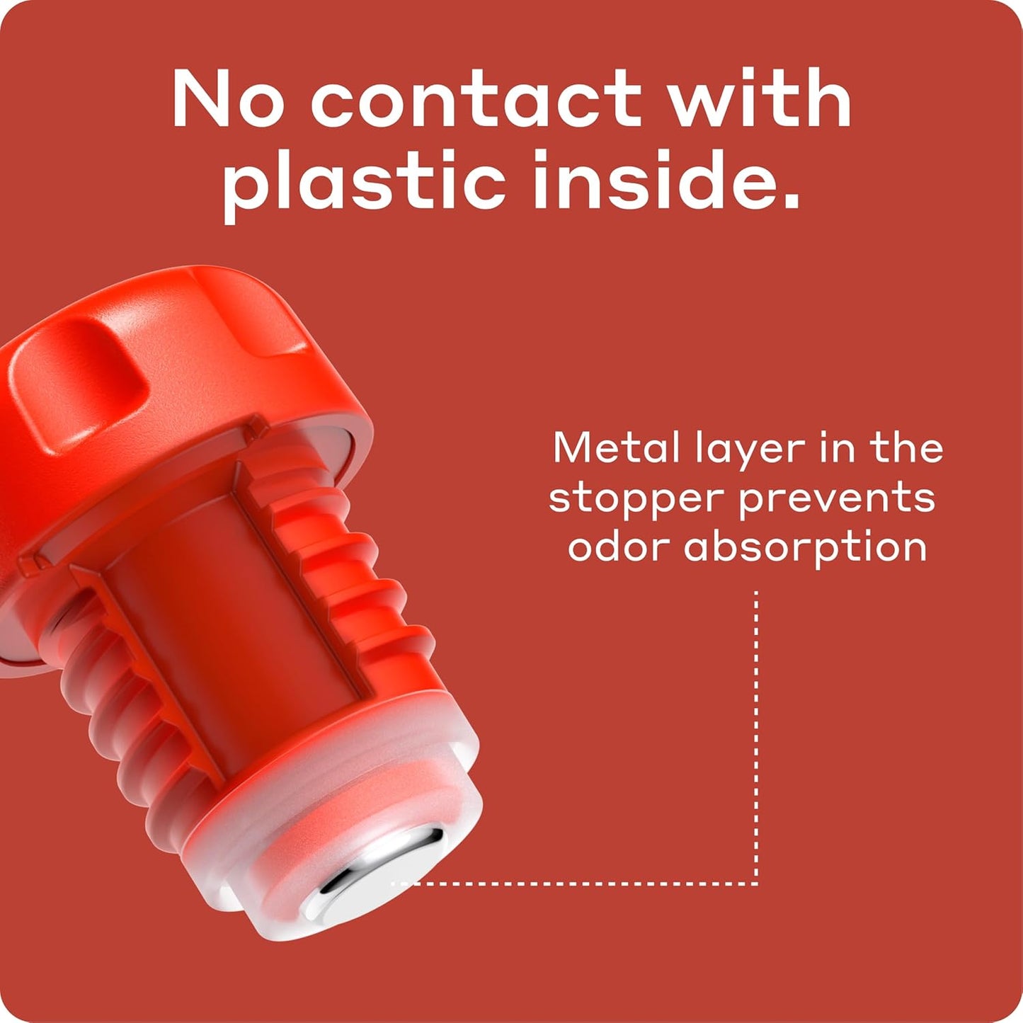 BOBBER 26 oz Stainless Steel Heavy Duty Thermos for Hot and Cold Drinks – Dishwasher Safe Insulated Water Bottle with Cup Lid – Keeps Hot for 36 Hours – Leak-Proof Rugged Thermos with Screw Lid (Red)