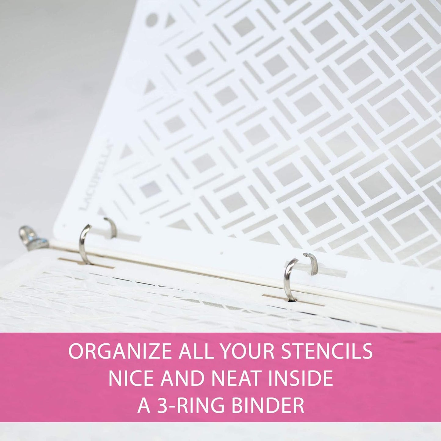 Large Cake Decorating Stencil (Dania) Creeping Fig Vines Pattern