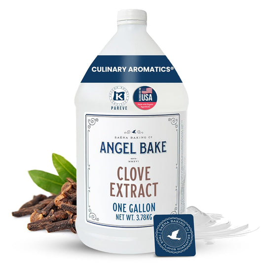 Pure Clove Extract, 1 Gallon - Natural Essence for Beverage Formulations, Bulk Manufacturing, Professional Food Developers - Kosher Certified, Vegan, Gluten-Free, Keto Friendly