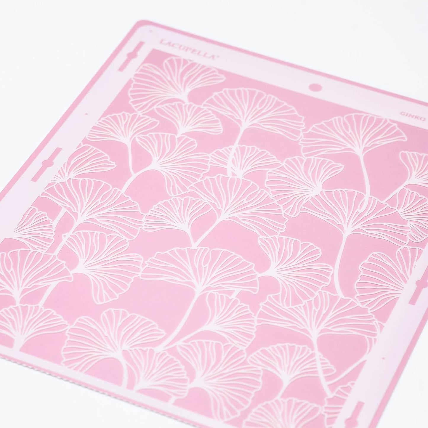 Large Cake Decorating Stencil (Ginko) Ginkgo Leaves Pattern