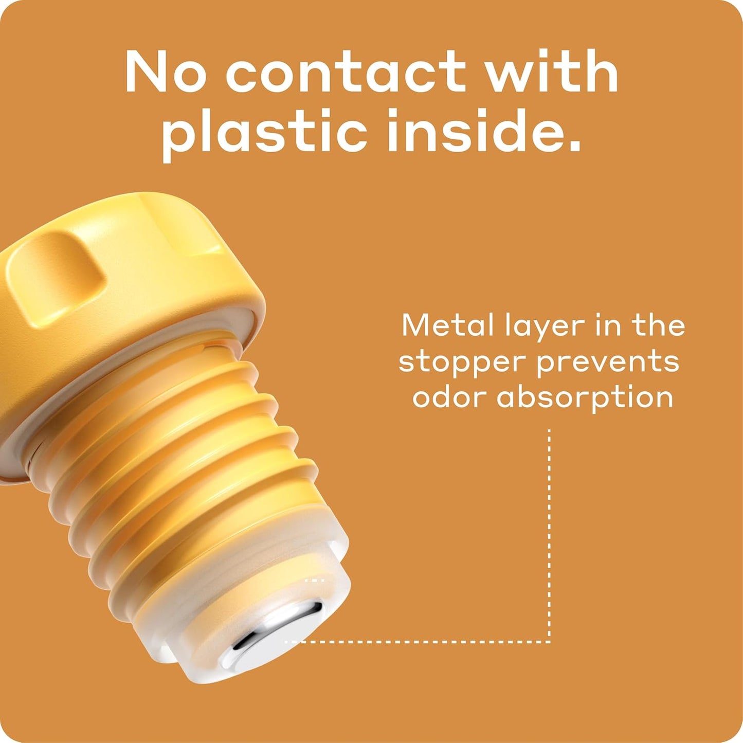 Bobber - 34 oz Vacuum Insulated Stainless Steel Water Bottle with Cup Lid - Dishwasher Safe - Keeps Drinks Hot for 48 Hours and Cold for 72 Hours - Triple Walled Thermo Flask (Ginger Tonic)