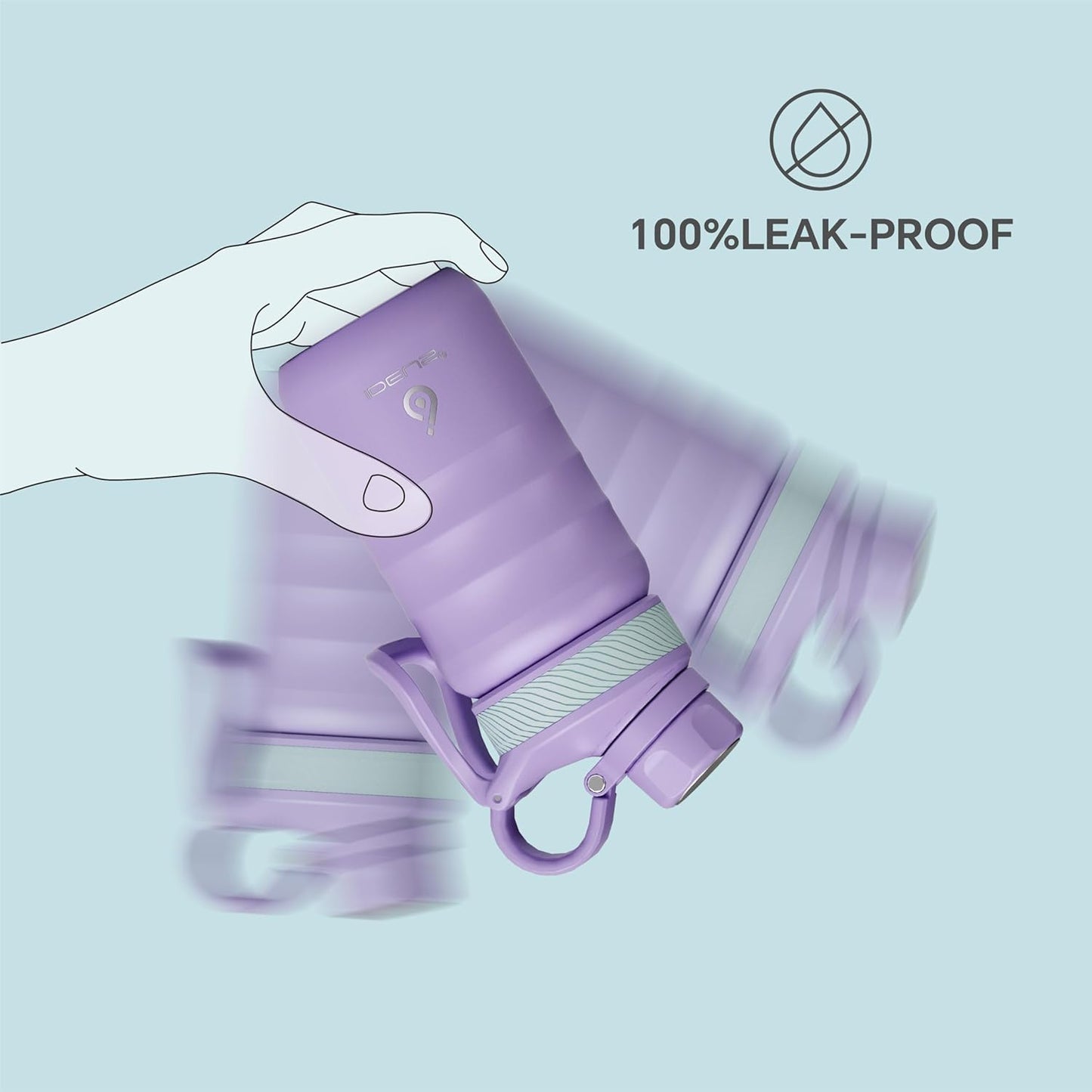 IDEUS Insulated Water Bottle 12oz, Stainless Steel Insulated Water Bottle For School, Insulated Bottles With Straws Leakproof, Vacuum Double Wall Water Bottles For Boys And Girls With 2 Lids, BPA Free