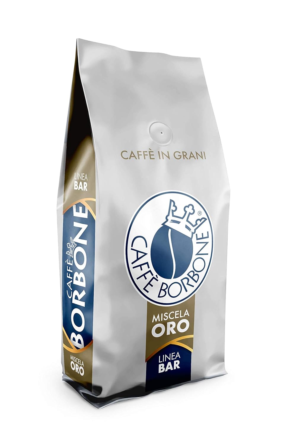 Caffe Borbone Whole Bean Coffee, Medium-Dark Roast, Gold Blend, Authentic Italian Coffee, 2.2 lb Bag (Pack of 2)