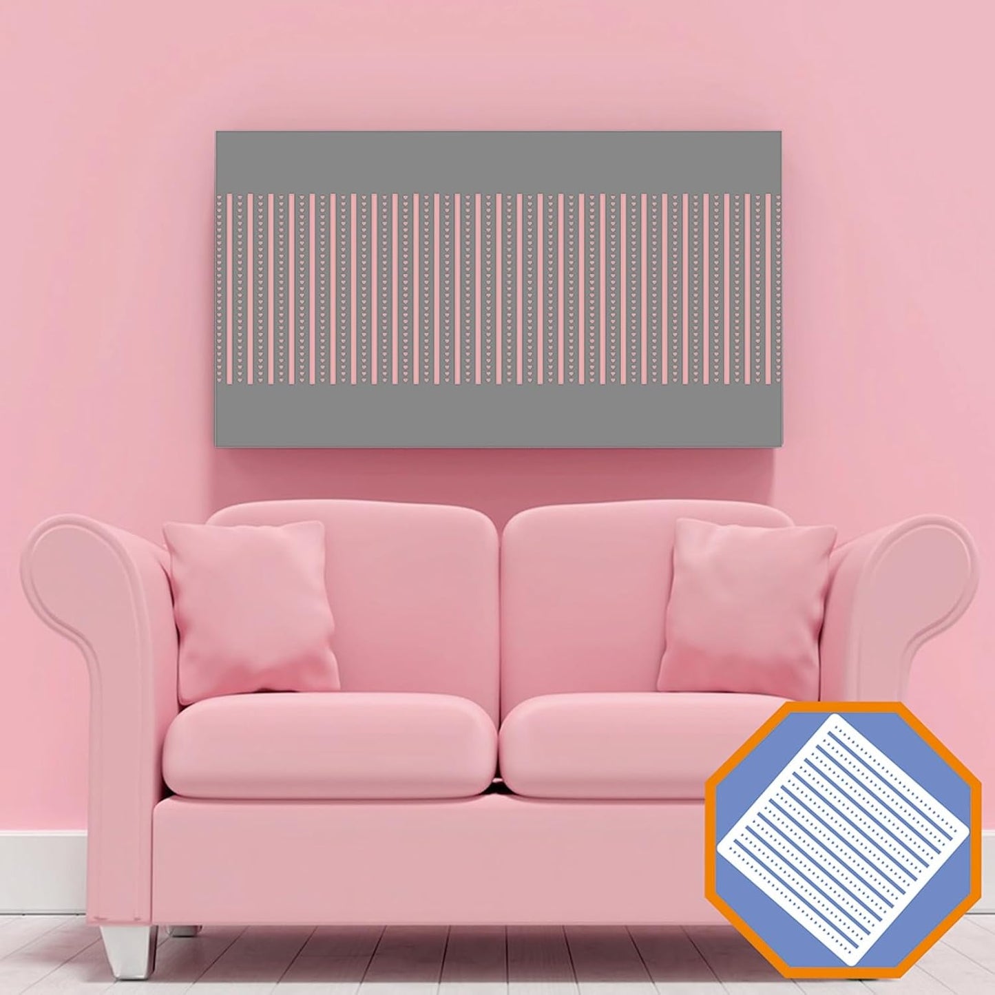 16 Pcs 5.5x5.5in Cookie Stencil Baking Stencils for Royal Icing Cookies, Airbrush Cookies; Sugar Cookie Stencils,Craft Painting Stencil, Stencil Genie Stencils (Heart), White