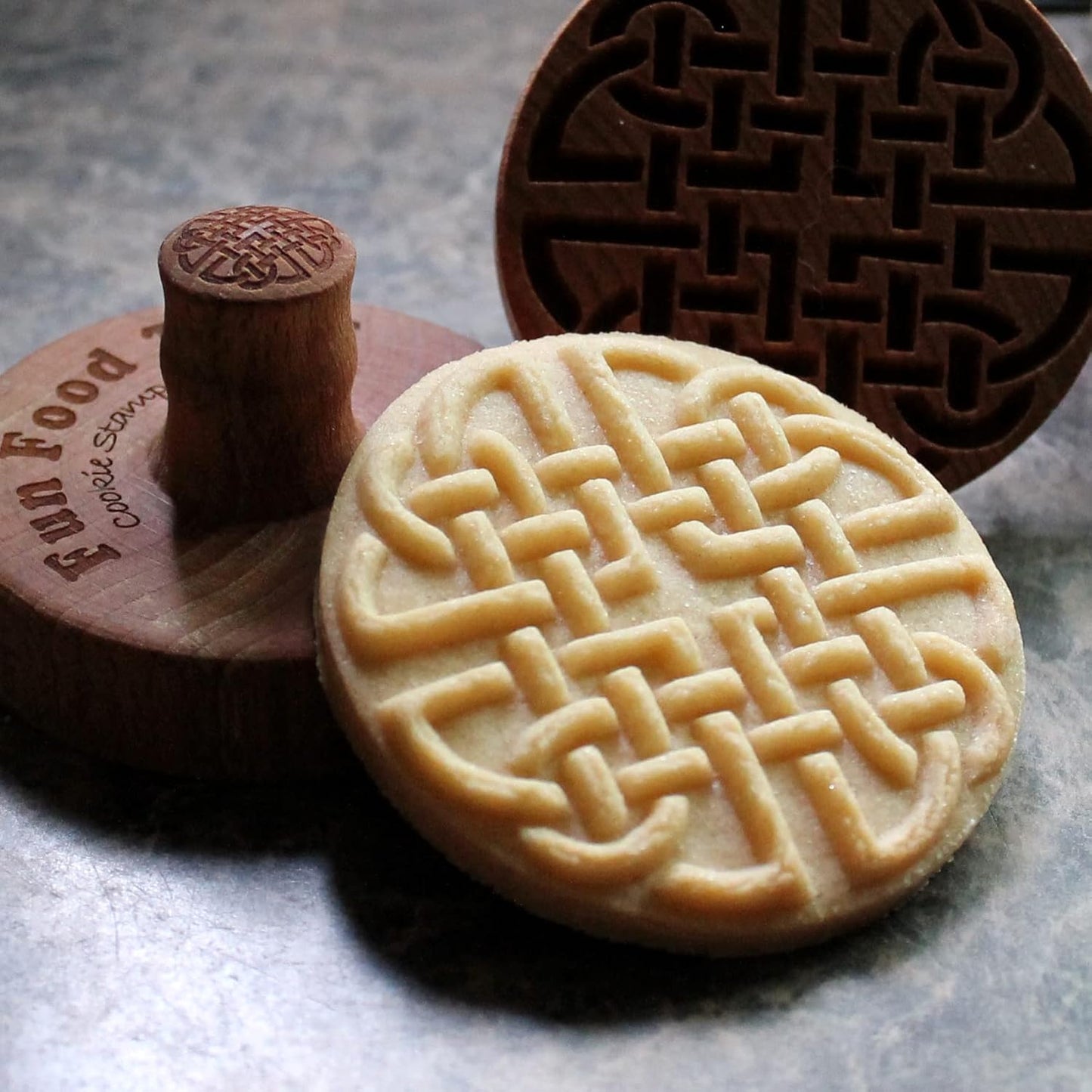 Wood Cookie Stamp, 2.5 Inch (Celtic Square CS-068)