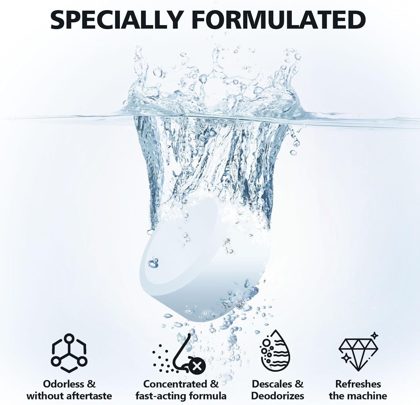 Coffee Machine Cleaner Descaler Tablets 34 Pack, Coffee Maker Cleaner for Keurig, Ninja, Breville, Delonghi, Nespresso, Miele,Espresso Machine Cleaning Tabs,Descaling Solution for Coffee Pot Maker