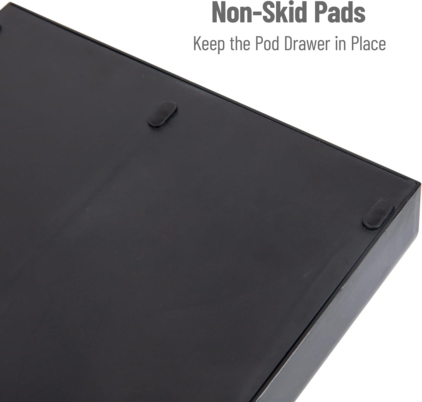 Mind Reader Single Serve Pod Organizer, 2 Drawers, 24 Pod Capacity, Keurig Mini Compatible, Black