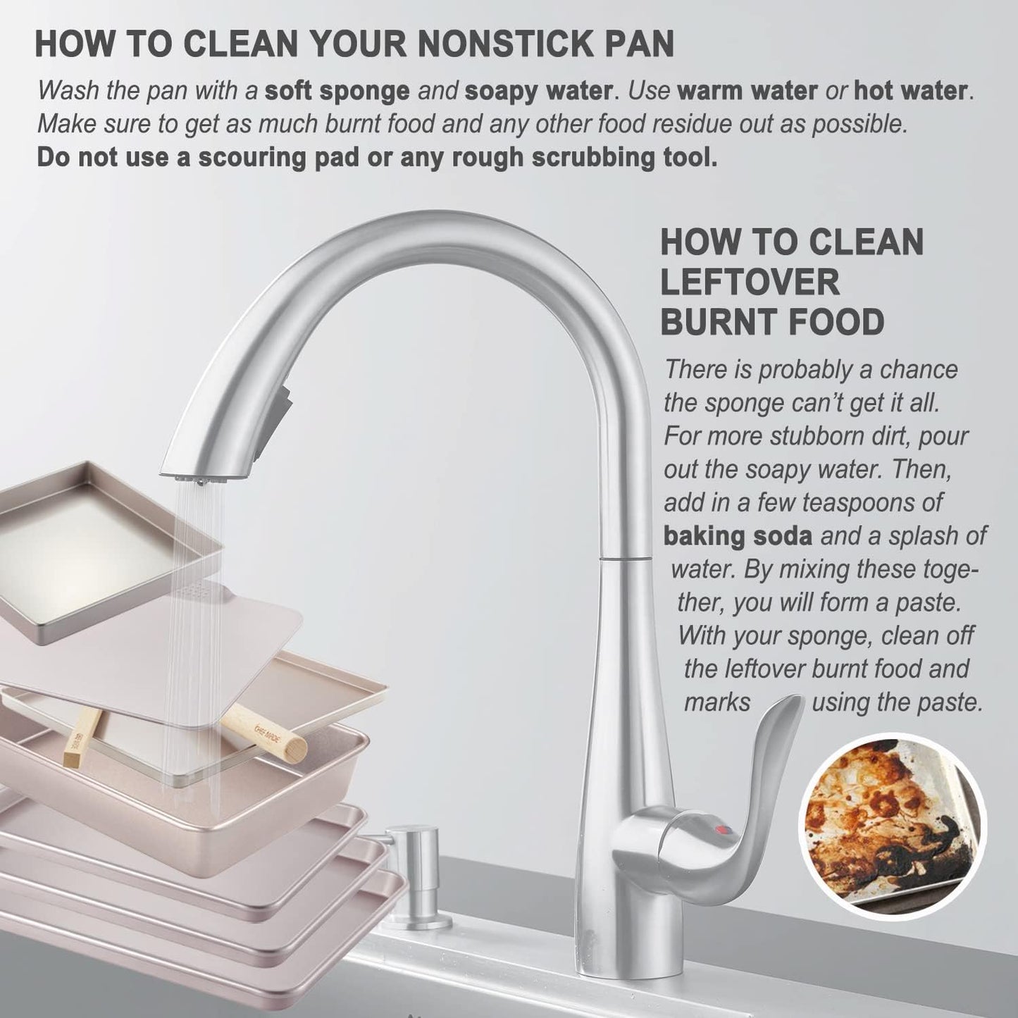 CHEFMADE 11-Inch Baking Sheet Pan, Non-Stick Square Jelly Roll Bakeware for Oven Roasting Meat Bread Battenberg Pizzas Pastries 11.2" x 11.2" x 1.4" (Champagne Gold)