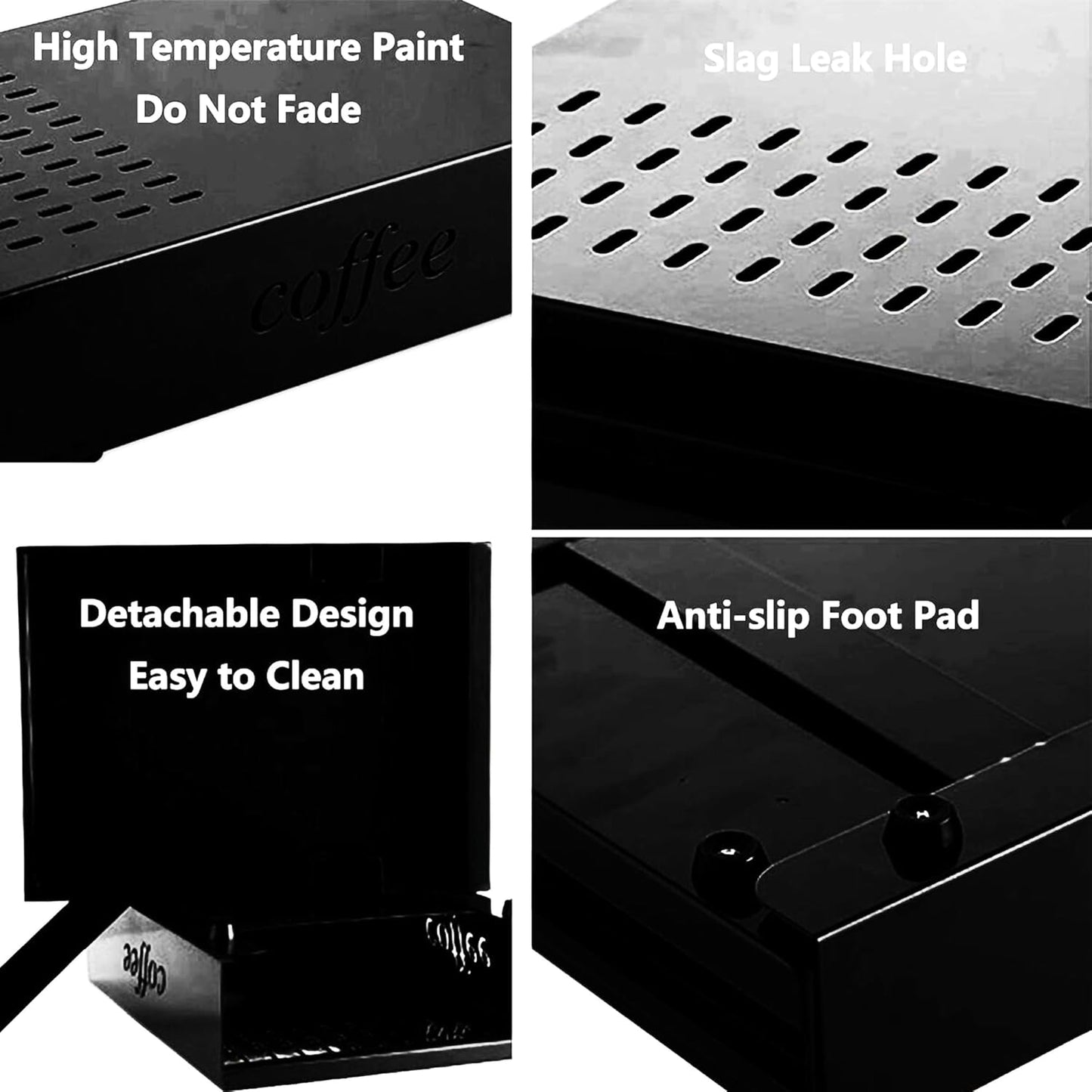 Coffee Knock Box Large Size Espresso Knocker Coffee Grounds Knock Drawer