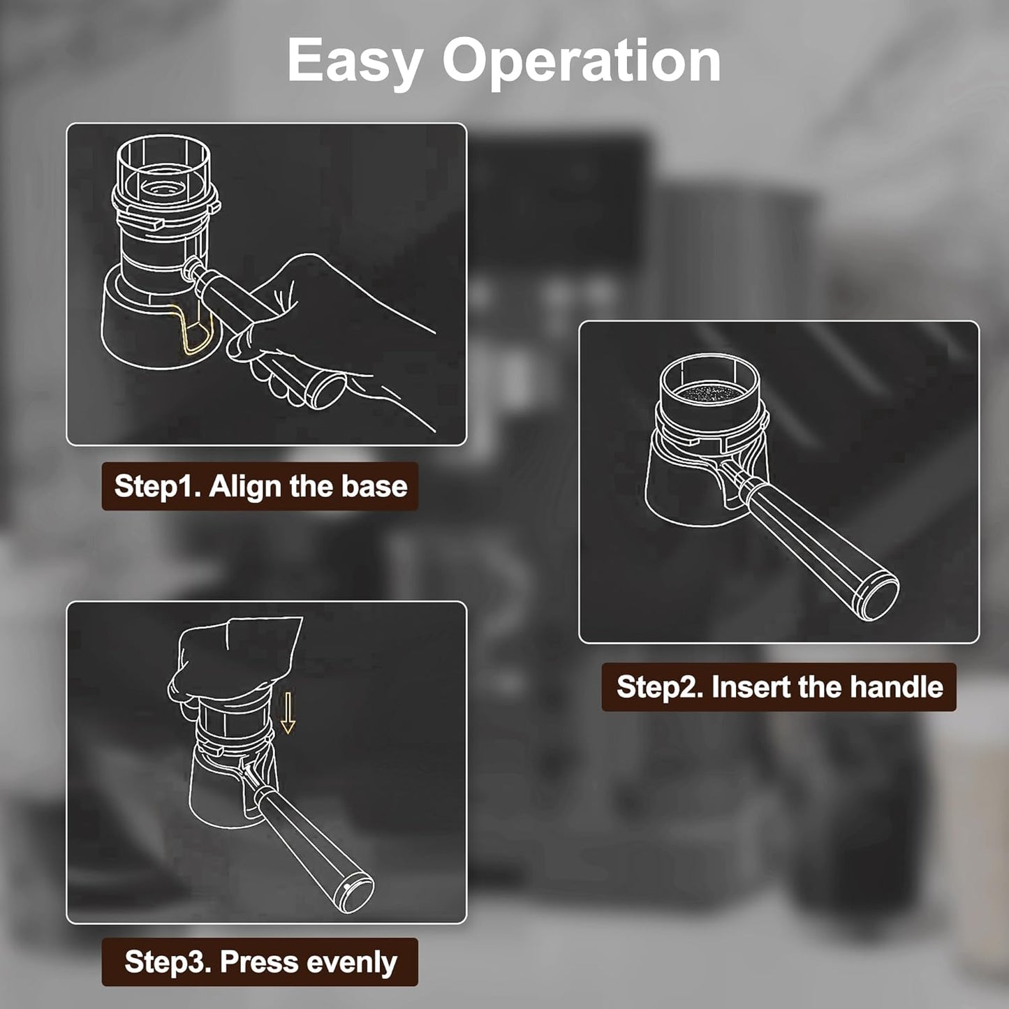 VOCOSTE Coffee Tamper Base for Ninja Espresso ES601/ES701, Improves Tamping Stability and Extraction, Non-Slip Base, Prevents Portafilters from Damaging the Counter, Home Barista Use