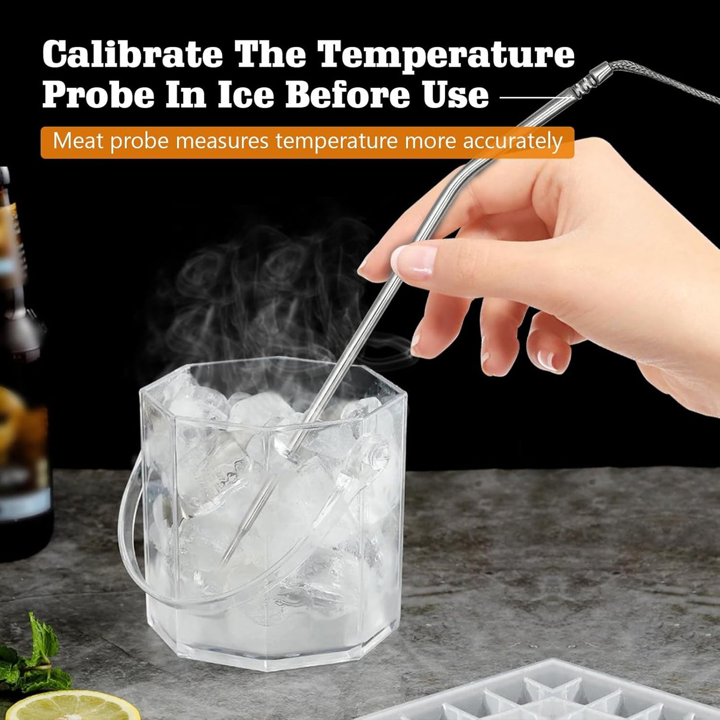 Meat Thermometer Probe Replacement for Thermopro Thermometers TP04, TP06, TP06S, TP07, TP07S, TP08, TP08S, TP09, TP09B, TP10, TP16, TP-16S, TP17, TP20, TP25, 2.5mm