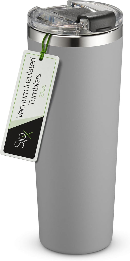 SIPX™ Triple-Insulated Tumblers - 22oz. Premium Modern Tumbler With Lid, insulated Cup Keeps Hot For 6 Hours, Stainless Steel Tumbler Made Of Sustainable Material, Coffee Travel Mug For Home & Office