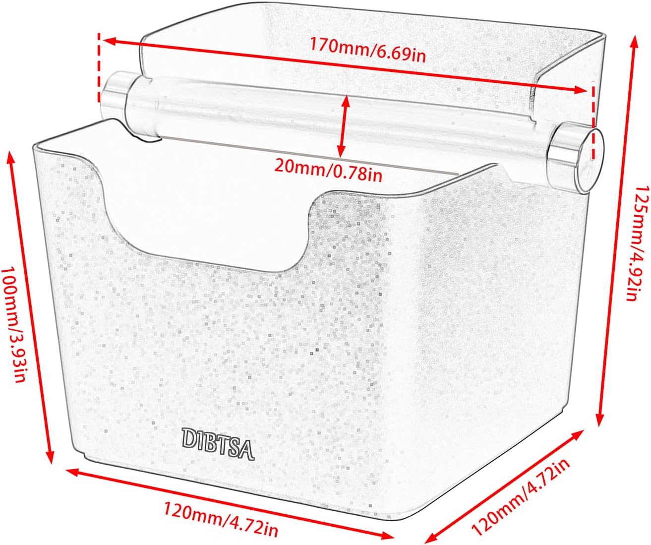 Knock Box Espresso, Stainless Steel Knock Box for Coffee Grounds, with Removable Rubber Bar and Anti-slip Pad, Large, Silver