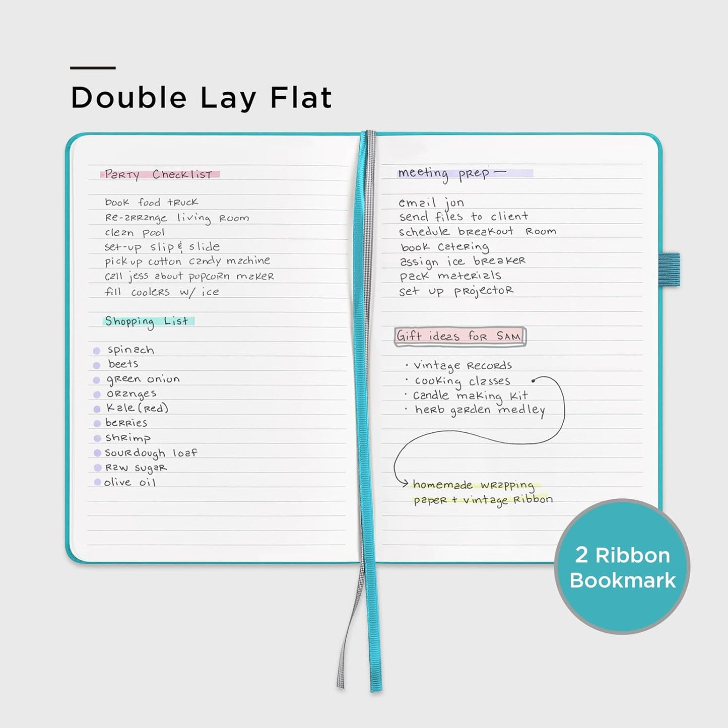 &And Per Se Lined Journal Notebook, 160 Pages, A5 5.7 x 8 inches College Ruled Thick Paper Notebook Journals for Writing, Hardcover Notebooks for Women Men Office School (1 Pack, Cerulean Blue)