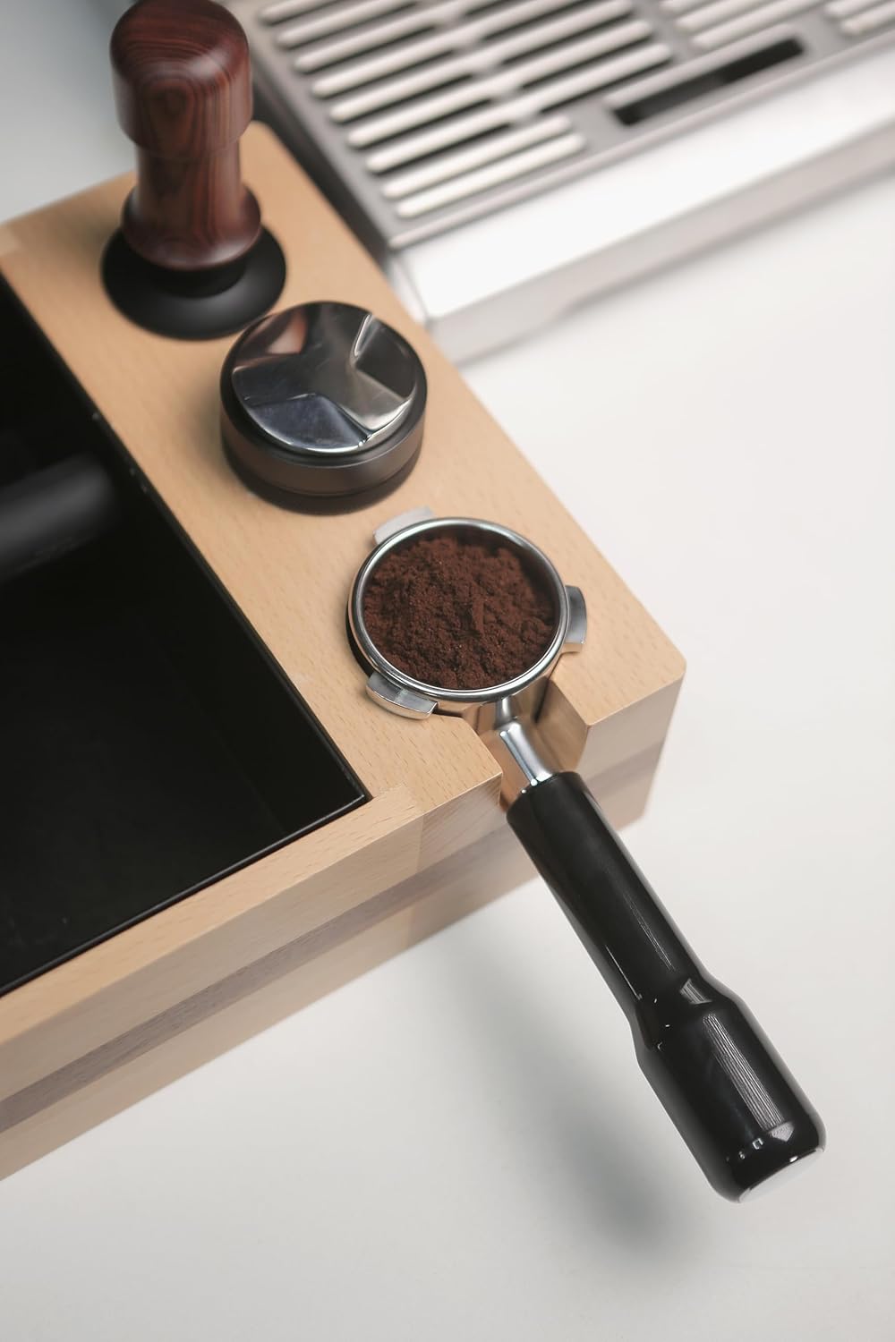 Espresso Portafilter 54mm Double Spout Compatible with Breville Bambino Plus (BES500) Infuser (BES840XL) 54mm Breville Barista Series-ABS Handle - Stainless Steel Filter Basked Included