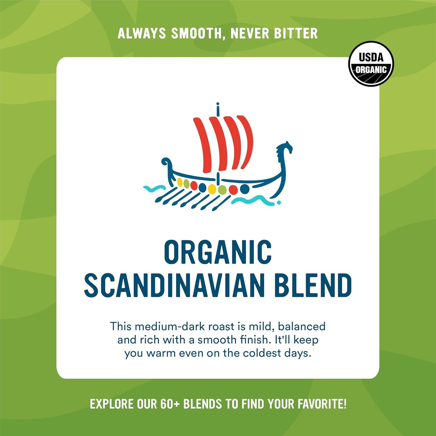 Cameron's Coffee Roasted Whole Bean Coffee, Scandinavian Blend, 28 Ounce