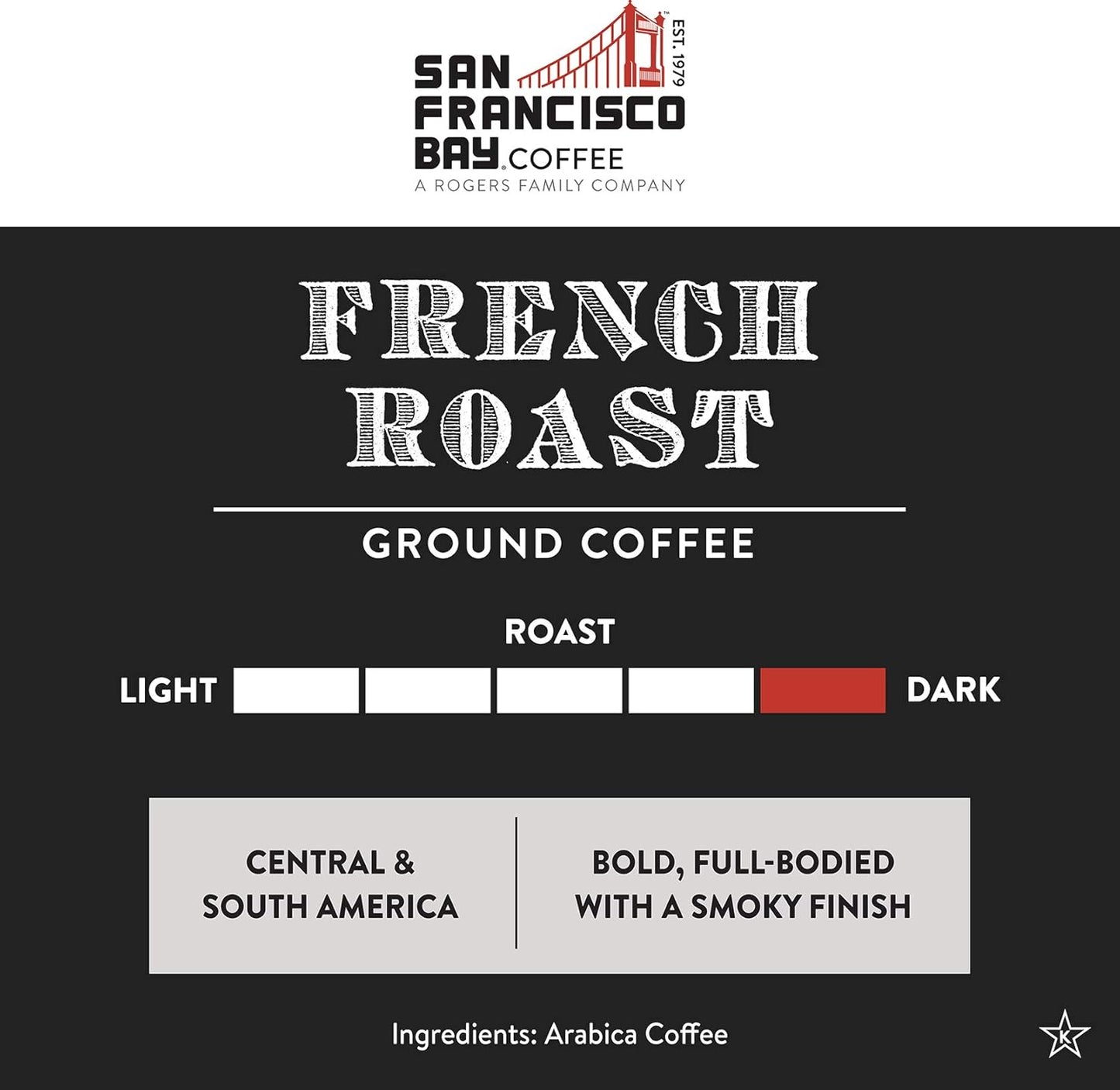 SF Bay Coffee French Roast 28 Ounce Ground Dark Roast
