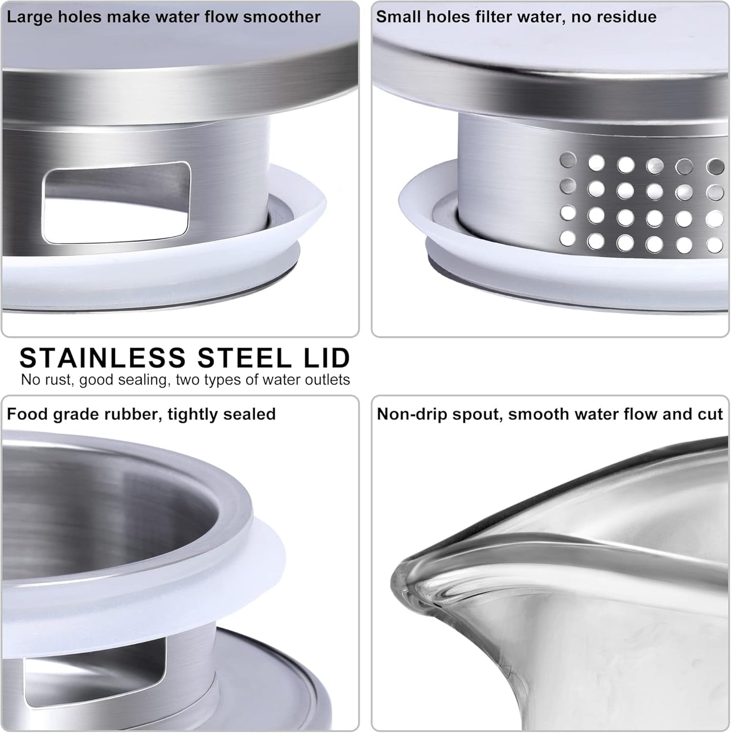 Joeyan 1.5 Liter 51oz Glass Pitcher with Lid, Fridge Door Glass Water Jug, Easy Clean Heat Resistant Water Carafe for Hot and Cold Beverages,Coffee, Iced Tea & Juice, Including Long-Handled Brush