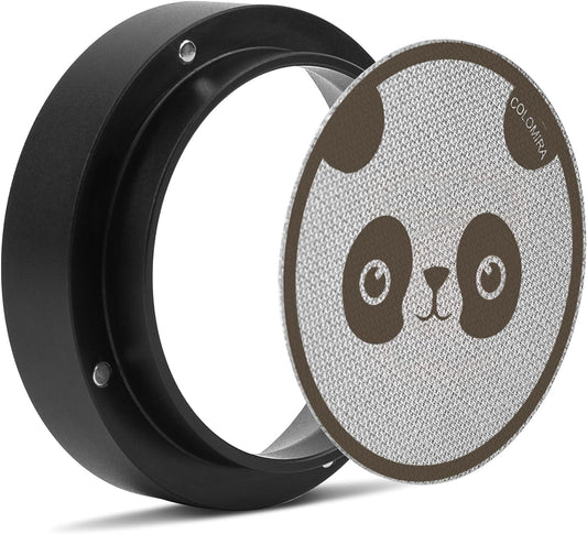 51mm Espresso Accessories Kit, Dosing Funnel and Puck Screen Set, Magnetic Coffee Funnel, 51mm Reusable Espresso Puck Screen, Espresso Tools(Panda)
