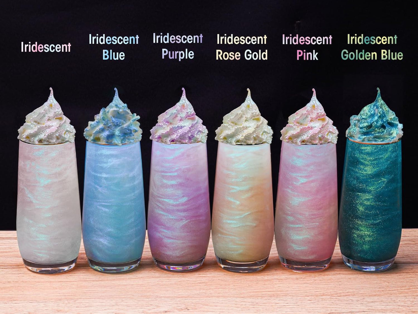 NiHome 0.18oz/5g Edible Food-Grade Glimmer Powder Glitter Luster Dust Metallic Food Decorating Sprinkle Dust for Drink Wine Beverage Cake Candy Dessert Bakery Restaurant Vegan (Iridescent Pink)