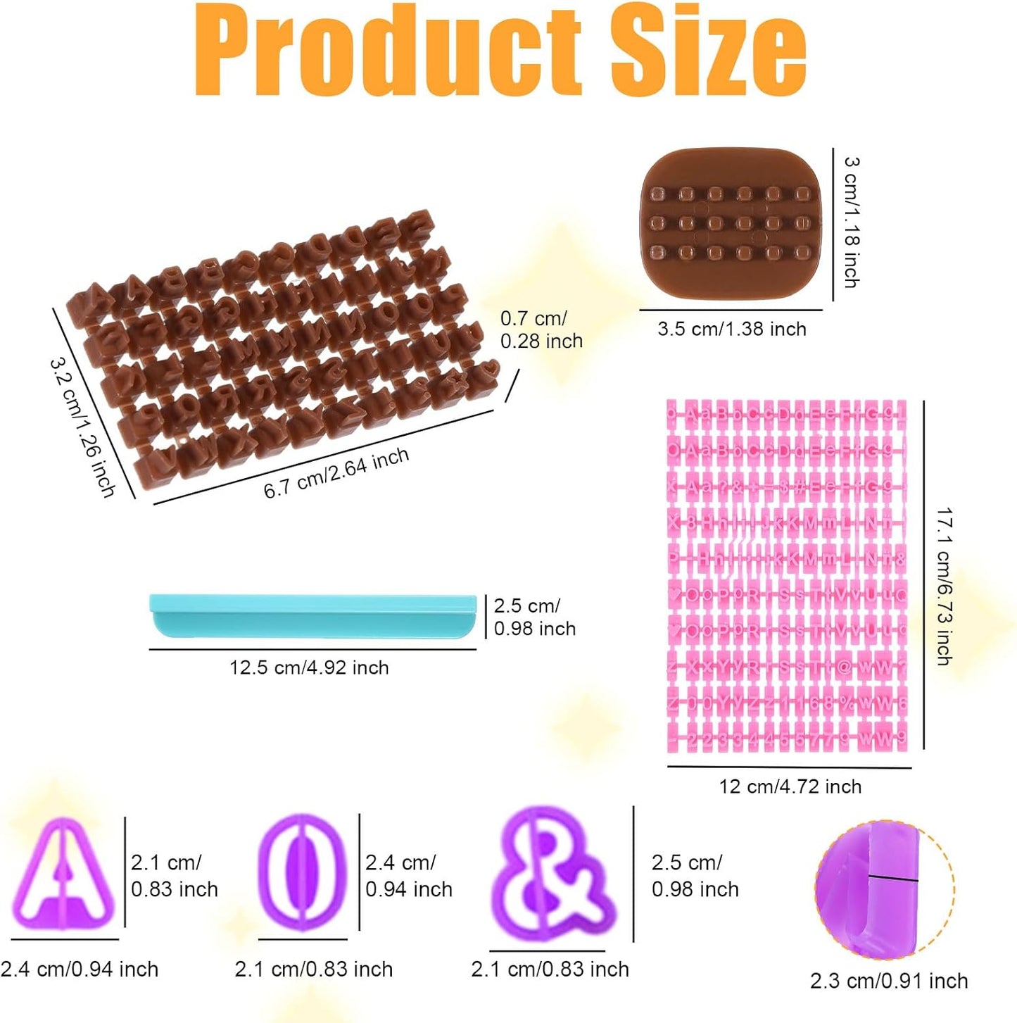 212 Pcs Letter Stamps for Clay, Pottery Name Alphabet Cookie Stamps Molds for Cake Baking Chocolate, Embosser Fondant Clay Letter Stamp Cutters Stencils, Mooncake Air Dry Polymer Clay Cutters Molds