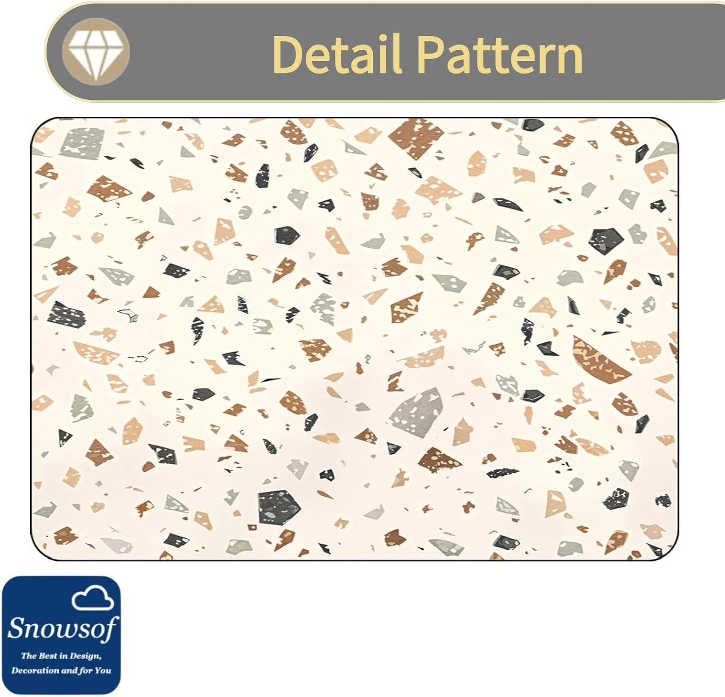 Dish Drying Mat - Absorbent Countertop Mat for Coffee Maker, Expresso Machine, Kitchen Use (04,12''×20'')