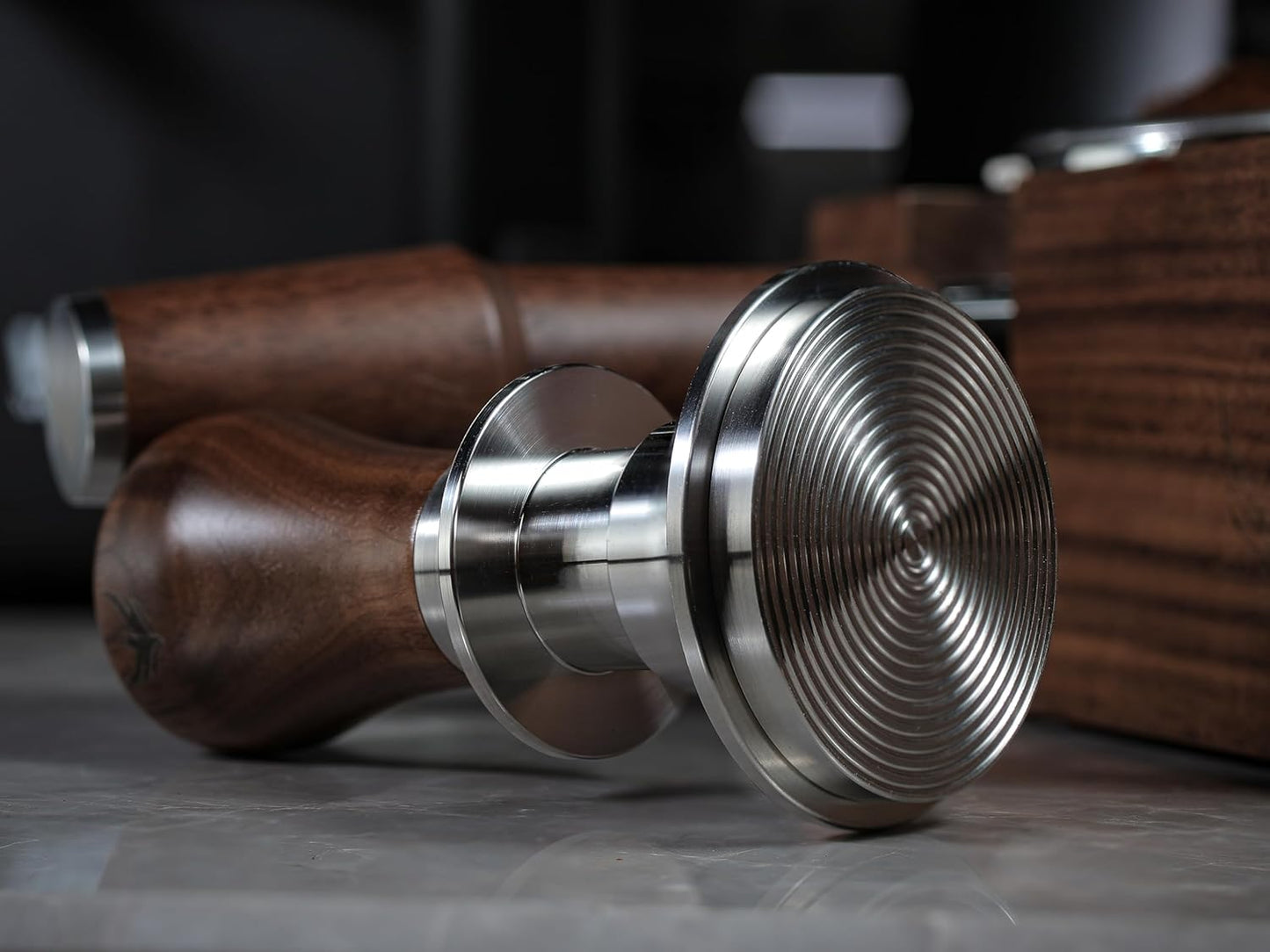 Espresso Tamper 51.5mm for La Pavoni Post Millenium Models Calibrated, Auto-Leveling and Spring Loaded Design Stainless Steel Ripple Base Coffee Tamper with 20lb / 25lb / 30lbs Replacement Springs