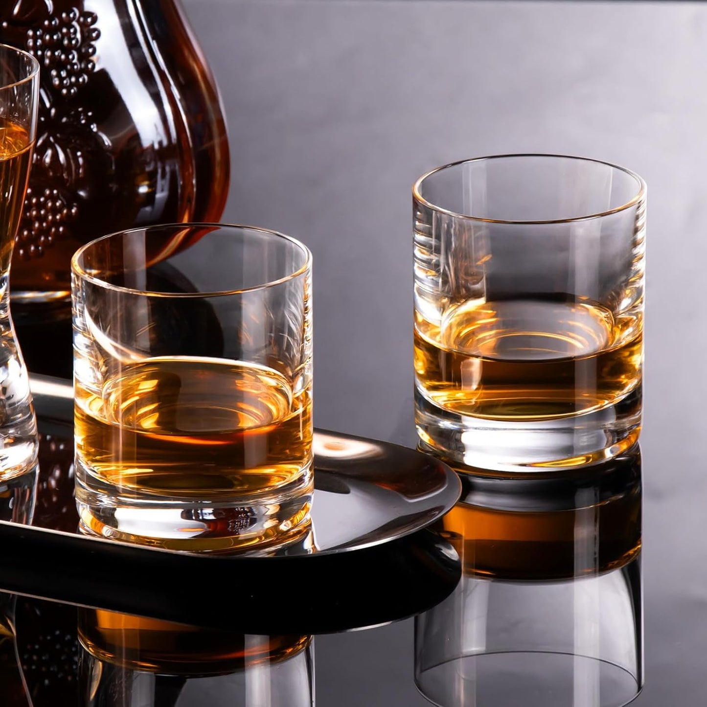 KAMMAK Shot Glasses Set of 2, 100ml/3.3oz Clear Espresso Shot Glass with Heavy Base for Bar Restaurants Home, Small Whiskey Shot Glass for Vodka, Whiskey, Tequila, Spirits & Liquors