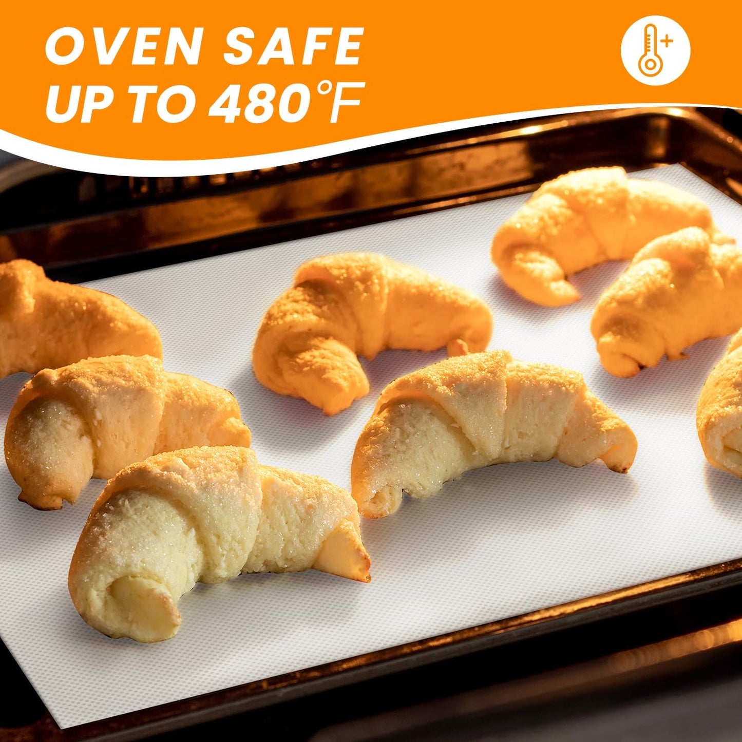 Cut to Size Silicone Baking Mat Roll - Best German Silicone - Non Stick Pastry Dough Rolling Mat, Heat Ressiatnt Air Fryer Freeze Dryer Mat, Non-slip Silicone Pan Liner