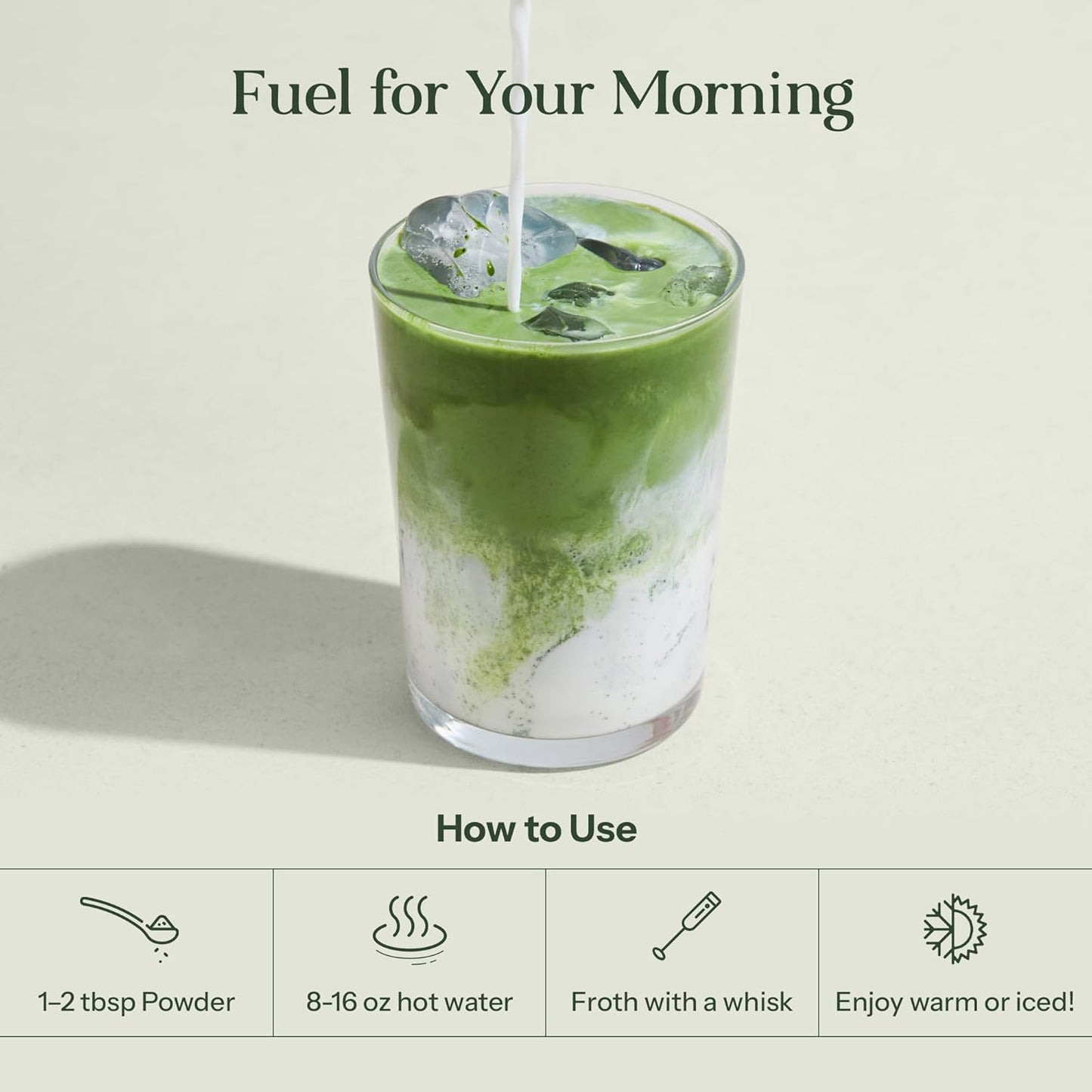 Kroma’s Beauty Matcha Latte Powder 7.18 Oz, 204g, 24 Servings – Collagen Ceremonial Grade Matcha Green Tea with Protein for Glowing Skin & Hair Support w/ Bovine Collagen, Ginger & Turmeric - Premium Matcha Powder w/ Adaptogenic Mushrooms