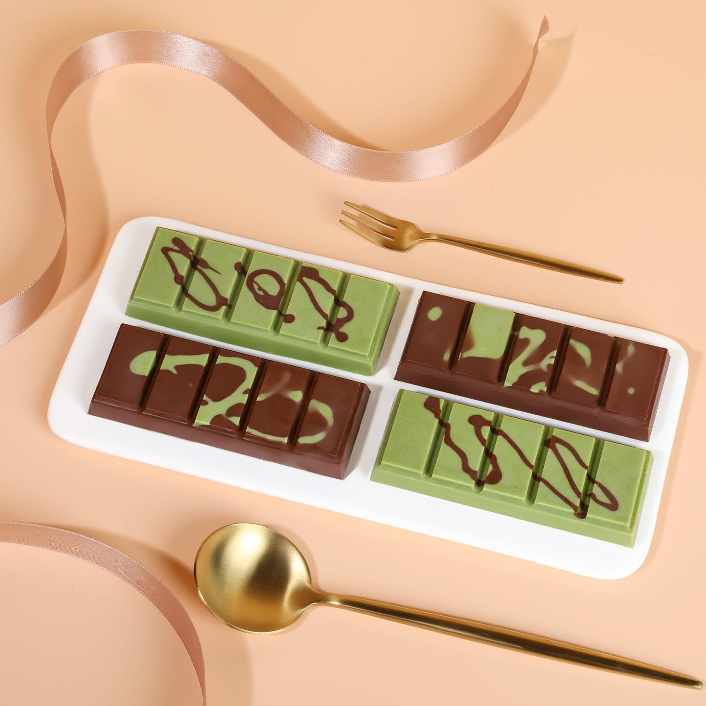 Chocolate Molds - Non-Stick Chocolate Bar Mold, Break Apart Chocolate Mold Food Grade Deep Mold For Tabs Chocolate Milk Snacks