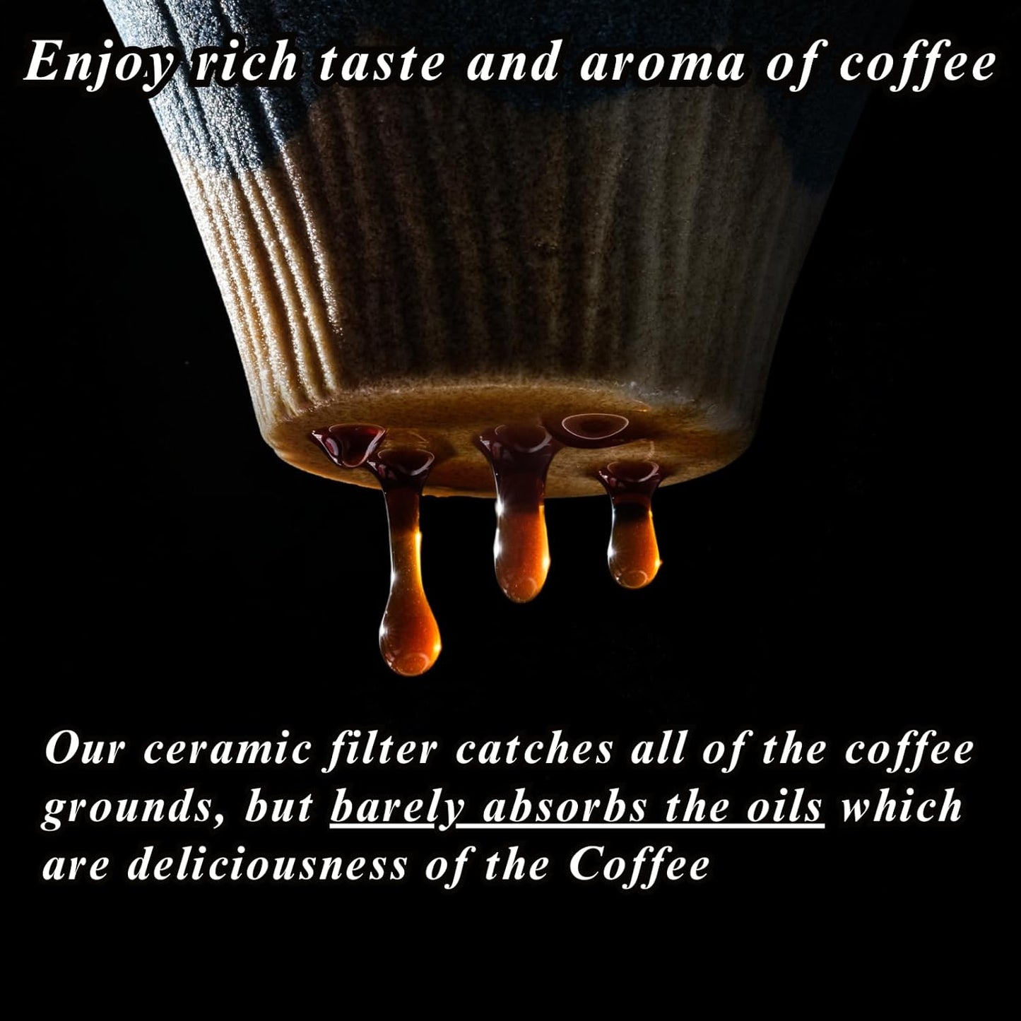 Ceramic Reusable Coffee Filter Dripper Paperless Sustinable Mt. Fuji Made in Japan (Green)