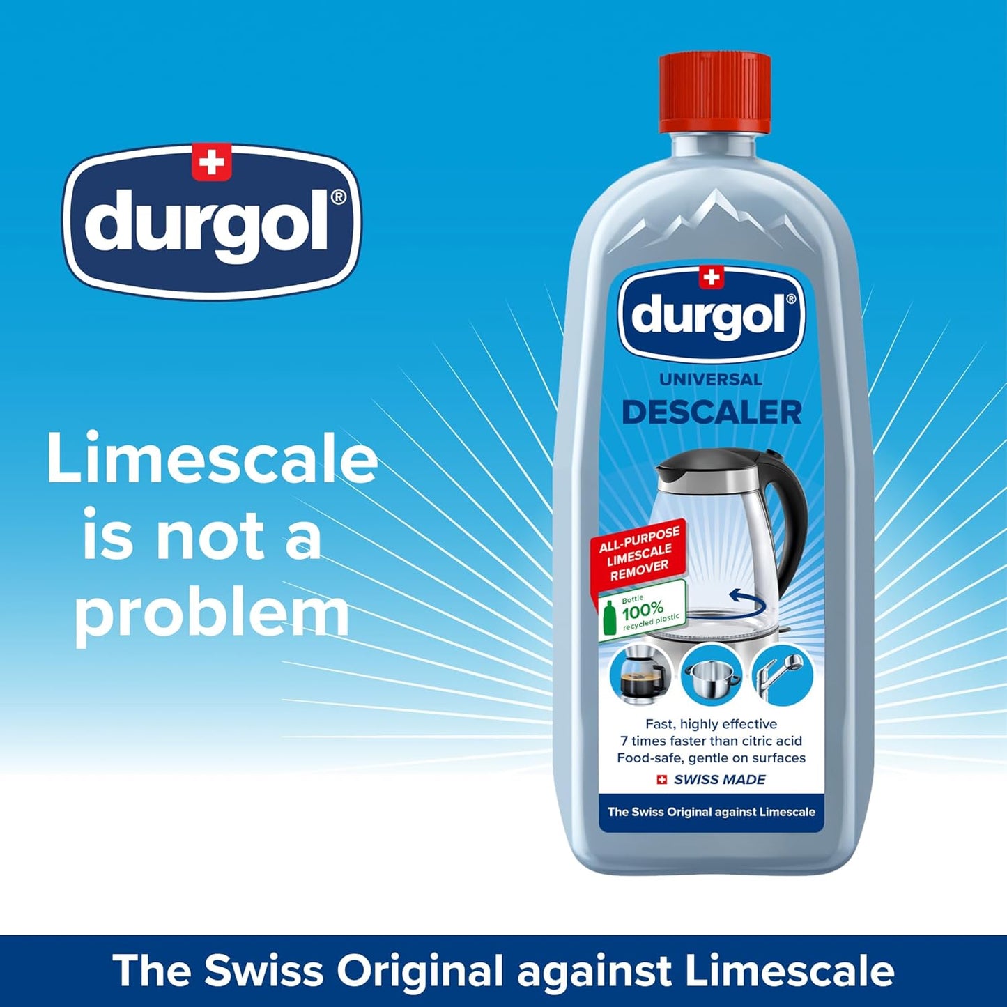 Durgol Universal Multipurpose Descaler/Decalcifier for Kitchen and Household Items, 25.4 Ounce