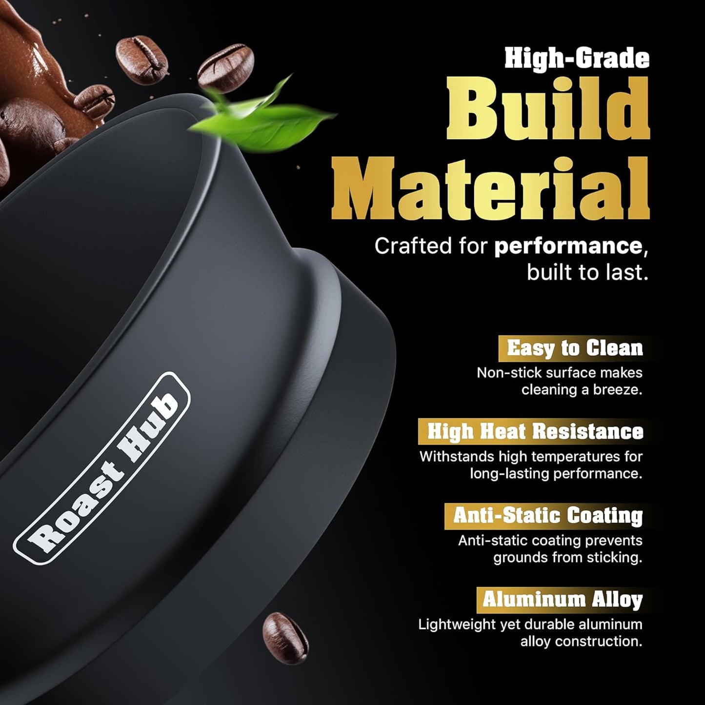 51mm Magnetic Dosing Funnel for Portafilter Espresso Machine ~ High Strength 12 Magnet Design ~ Fits Most Express Coffee Machines ~ Home Barista Espresso Portafilter Adapter ~ UK Brand