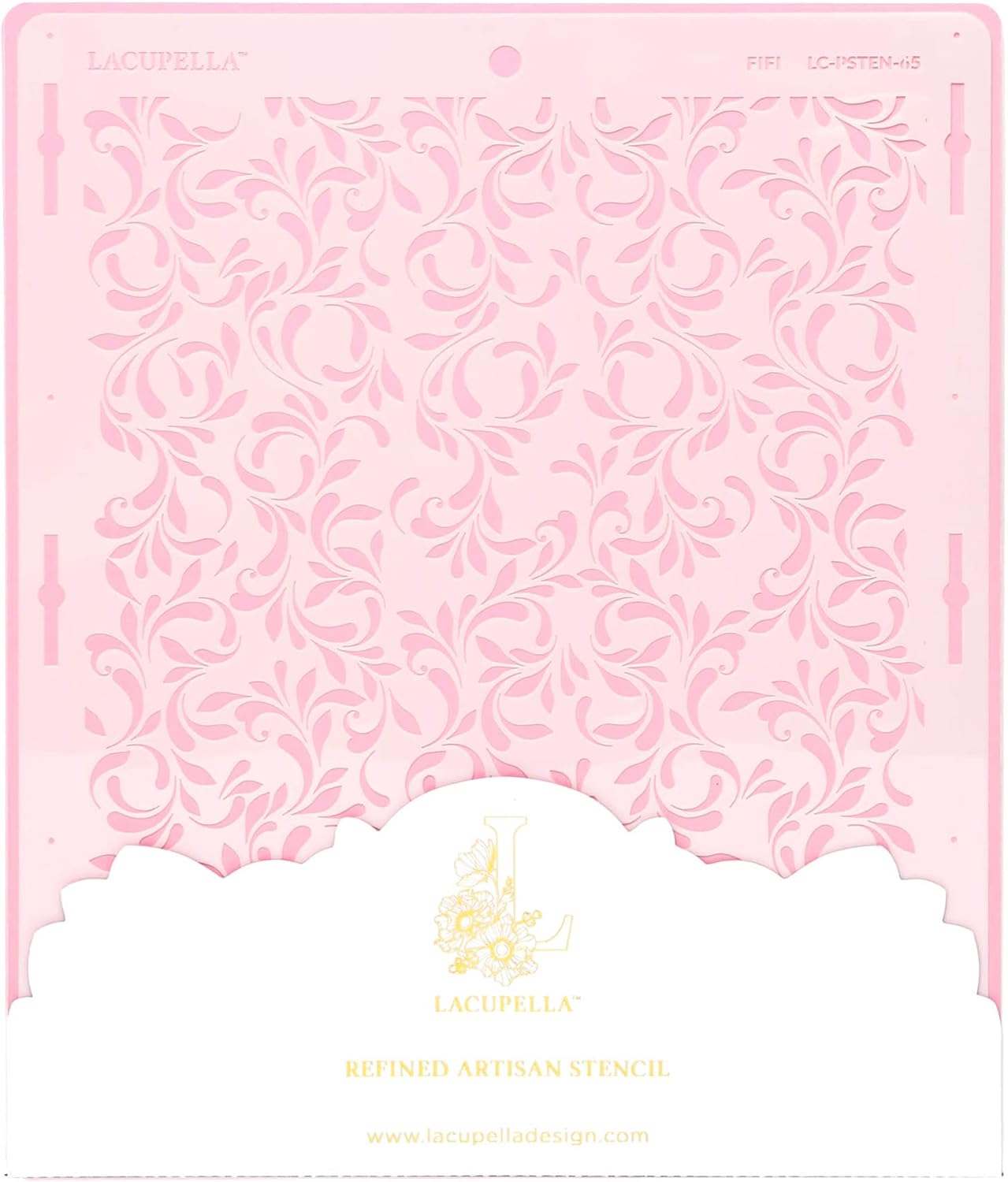 Cake Decorating Stencil for Tall Buttercream Cake, Royal Icing, Ganache, Paint, Airbrush (FIFI)