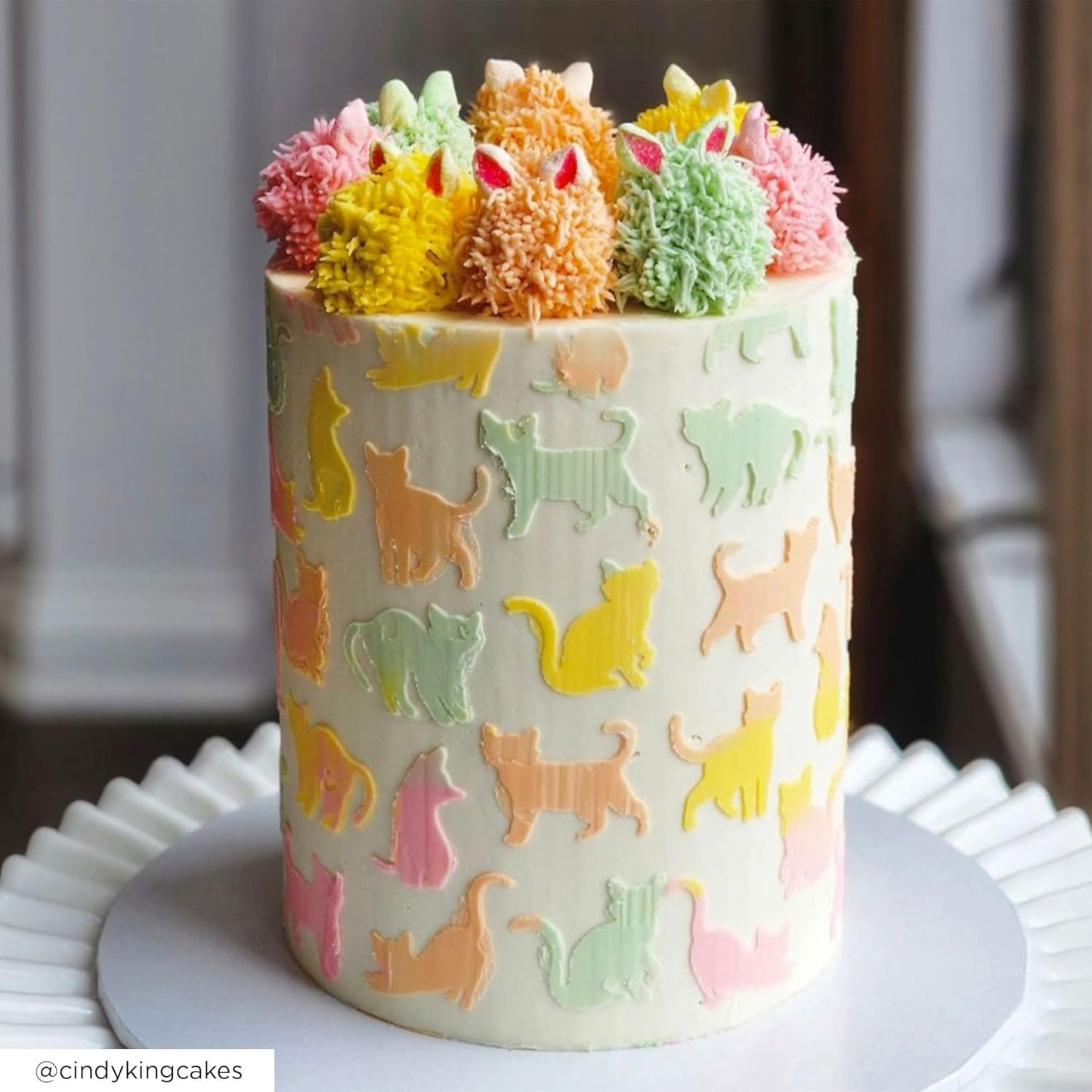 Large and Tall Cake Decorating Stencil (QATU)