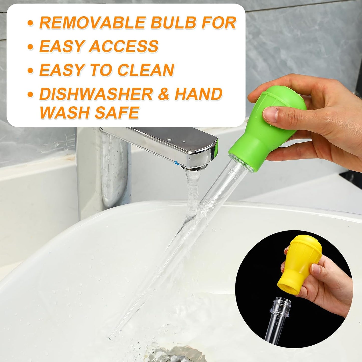 Boao 14 Pcs Heat-resistant Turkey Baster Cooking Set Includes 8 Pcs 11 Inch Turkey Baster, 2 Silicone Basting Brush, 4 Cleaning Brush for Thanksgiving Cooking, BBQ Grill, Baking Meat(Bright Color)