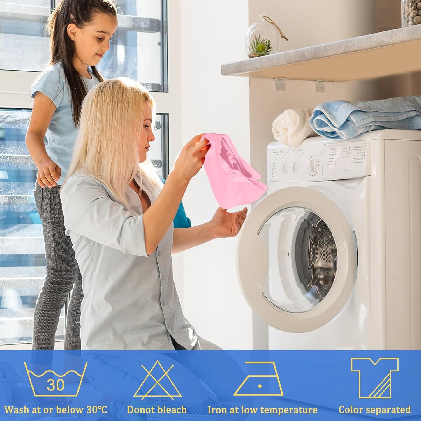 4 Pack Chef Apron, Adjustable Apron with 2 Pockets, Unisex Personalised Apron for Cooking, Kitchen, Restaurant