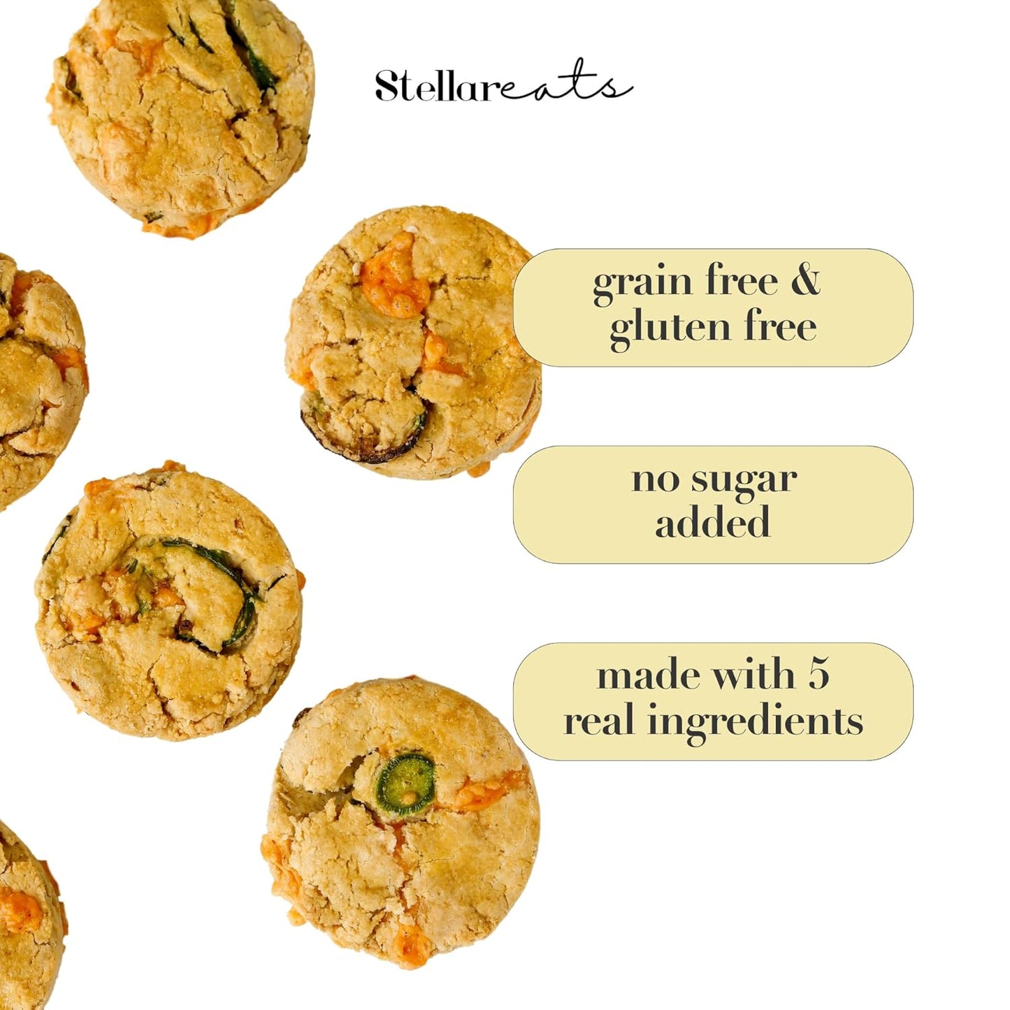 Stellar Eats Grain-Free Biscuit & Scone Baking Mix | Gluten-Free, Dairy-Free, Plant-Based, Paleo-Friendly | Buttery & Decadent Flavor | Almond Flour-Based | Non-GMO Project Verified, Kosher | 10.4 oz | 1 Pack