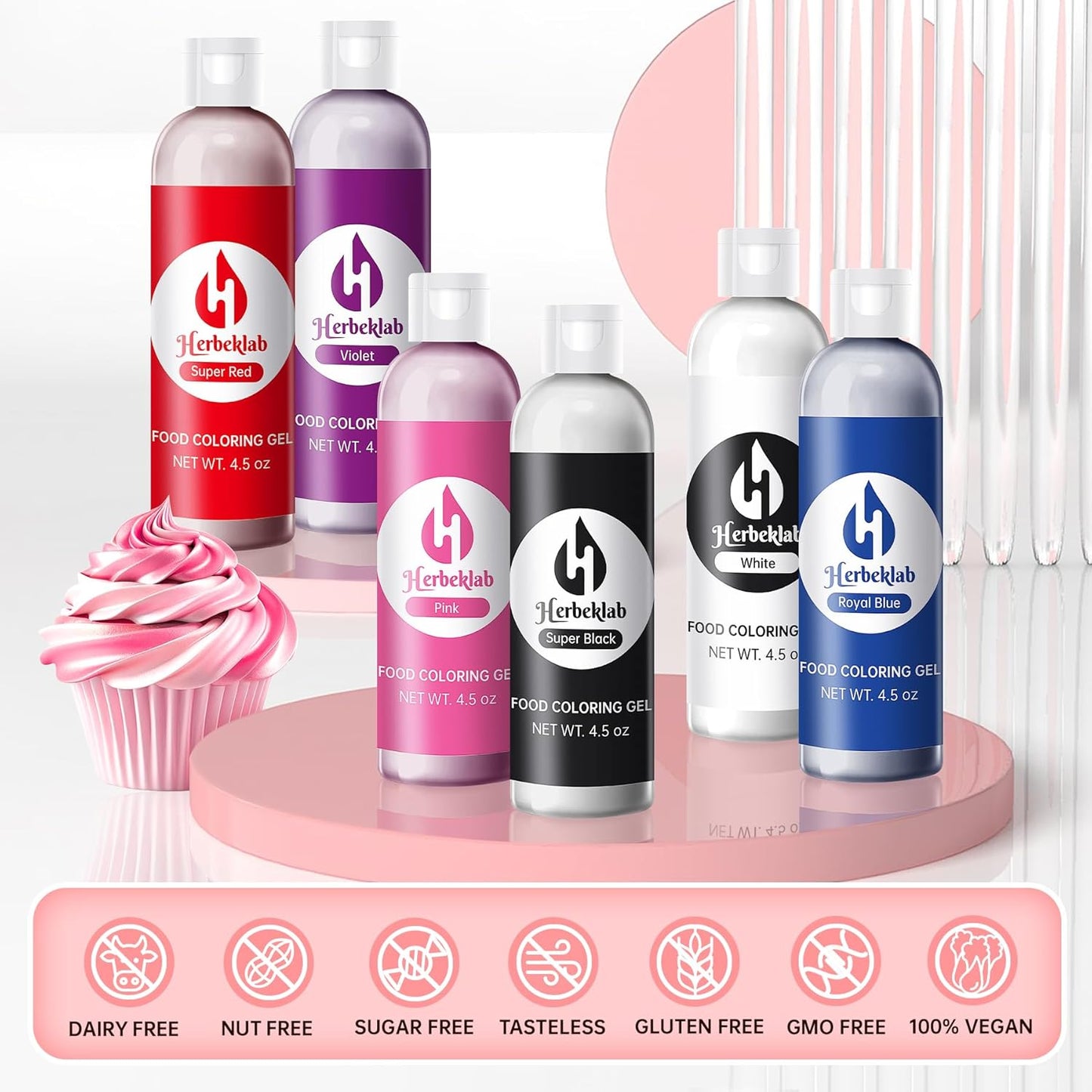 Purple Food Coloring Gel 4.5 oz Professional Grade Purple Food Dye Concentrated Violet Gel Food Coloring for Icing Baking Cake Decorating Cookie Fondant