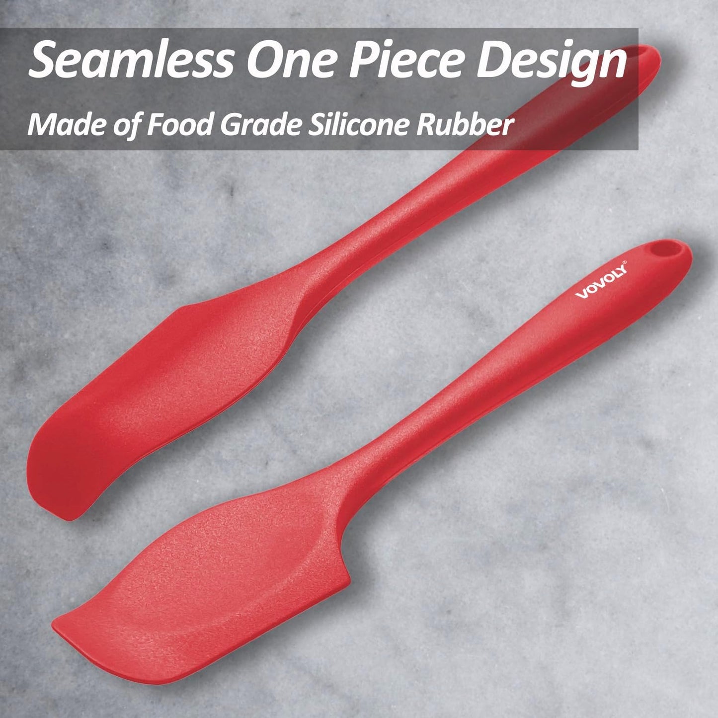 Silicone Mini Spatulas, Curved Small Spatula with Shallow Bowl for Kitchen, Seamless Jar Scraper for Cooking Baking, Wet Pet Food Spatula, 8.2 IN, 4 Pack