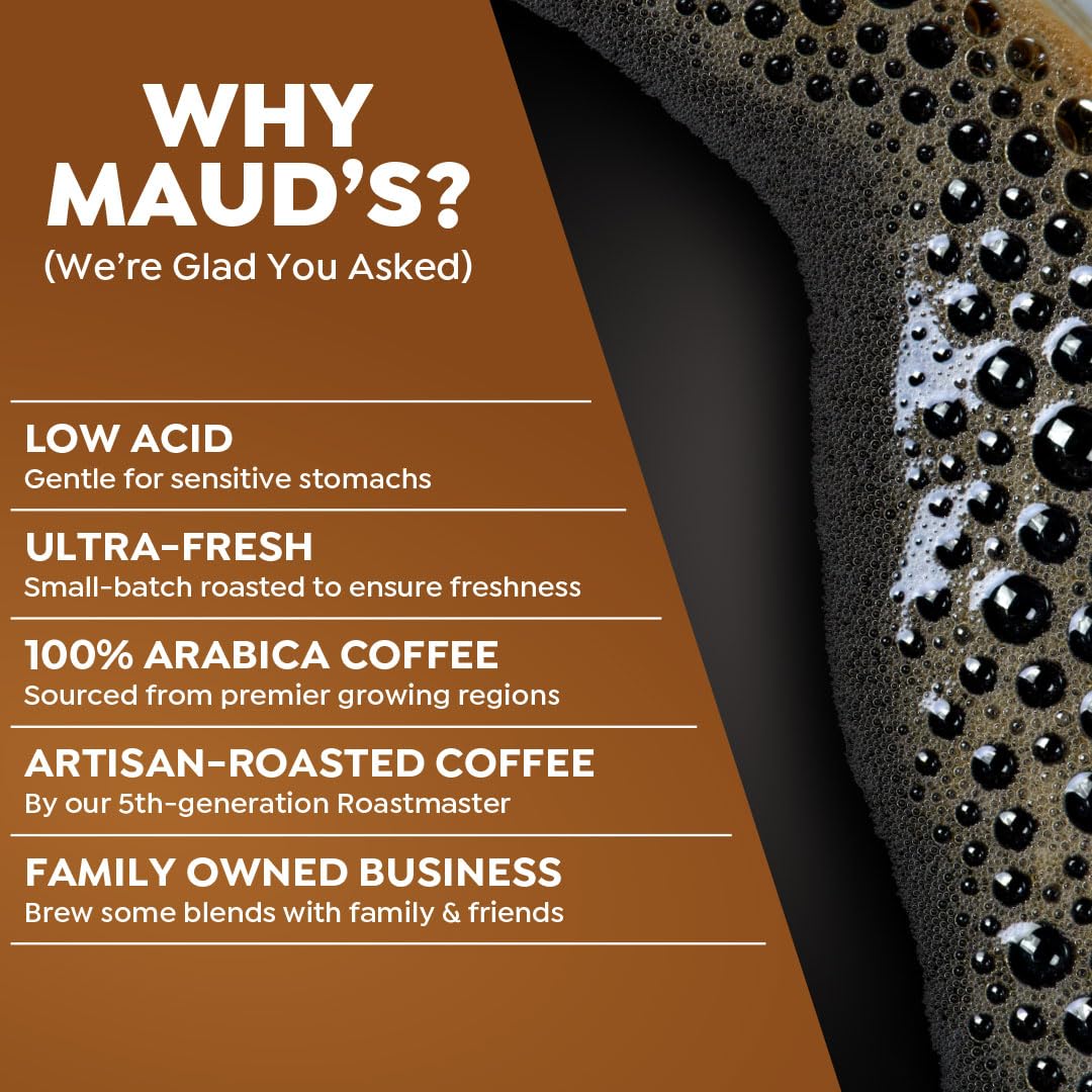 Maud's Sweet Hazelnut Flavored Coffee Pods, 100 ct, Medium Roast Flavored Coffee in Recyclable Single Serve Pods – 100% Arabica Beans, Compatible with Keurig K Cups Maker