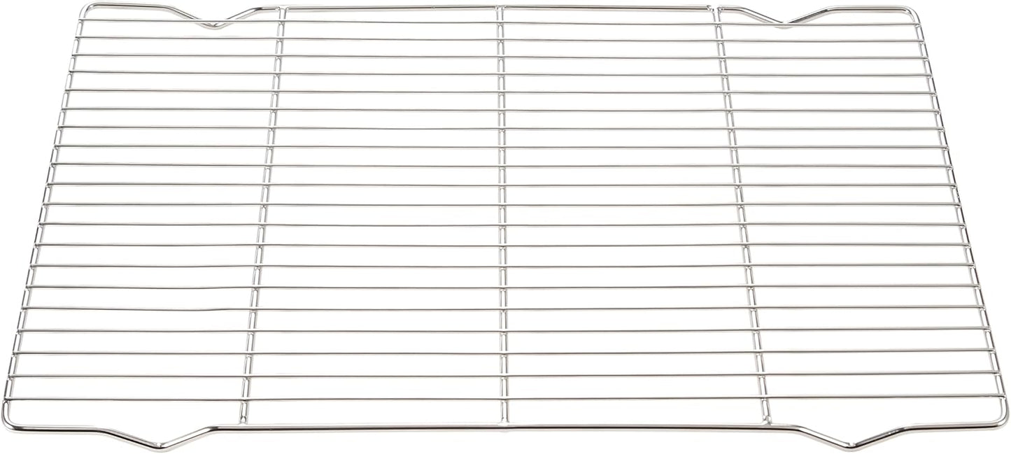 Cooling rack,2-Pack Heavy-Duty Stainless Steel wire rack for cooking (16.5"x11.5") - Oven Baking Wire Rack for Sheet Pans, Bread, Dishwasher Safe & Non-Toxic Metal Grates