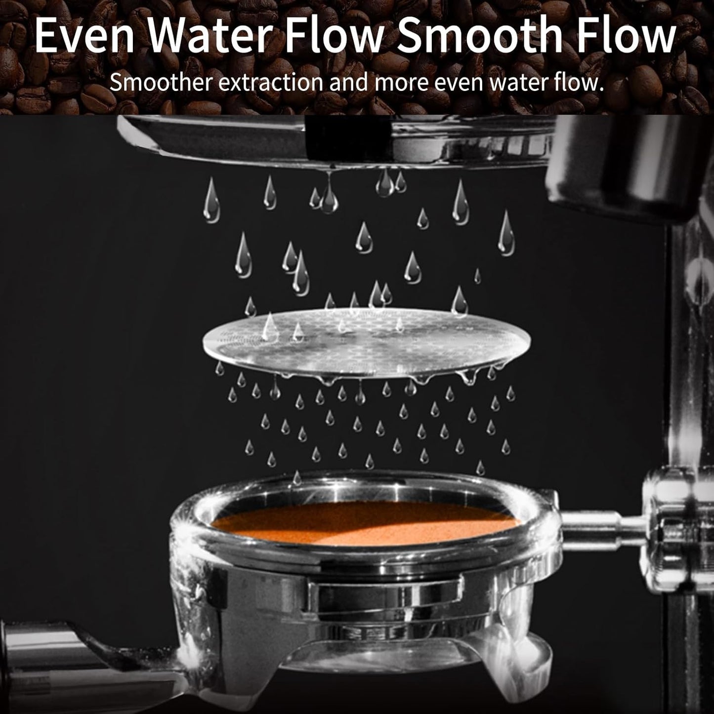 Gmnuiy51mm Coffee Tamper Set 24PCS, Espresso Accessories Kit Barista Kit,316stainlesss Tamper & WDT Tool,316stainlesss Frothing Pitcher, Stirrer, Tamper Mat, Latte Art Pen Coffee puck screen (brown)