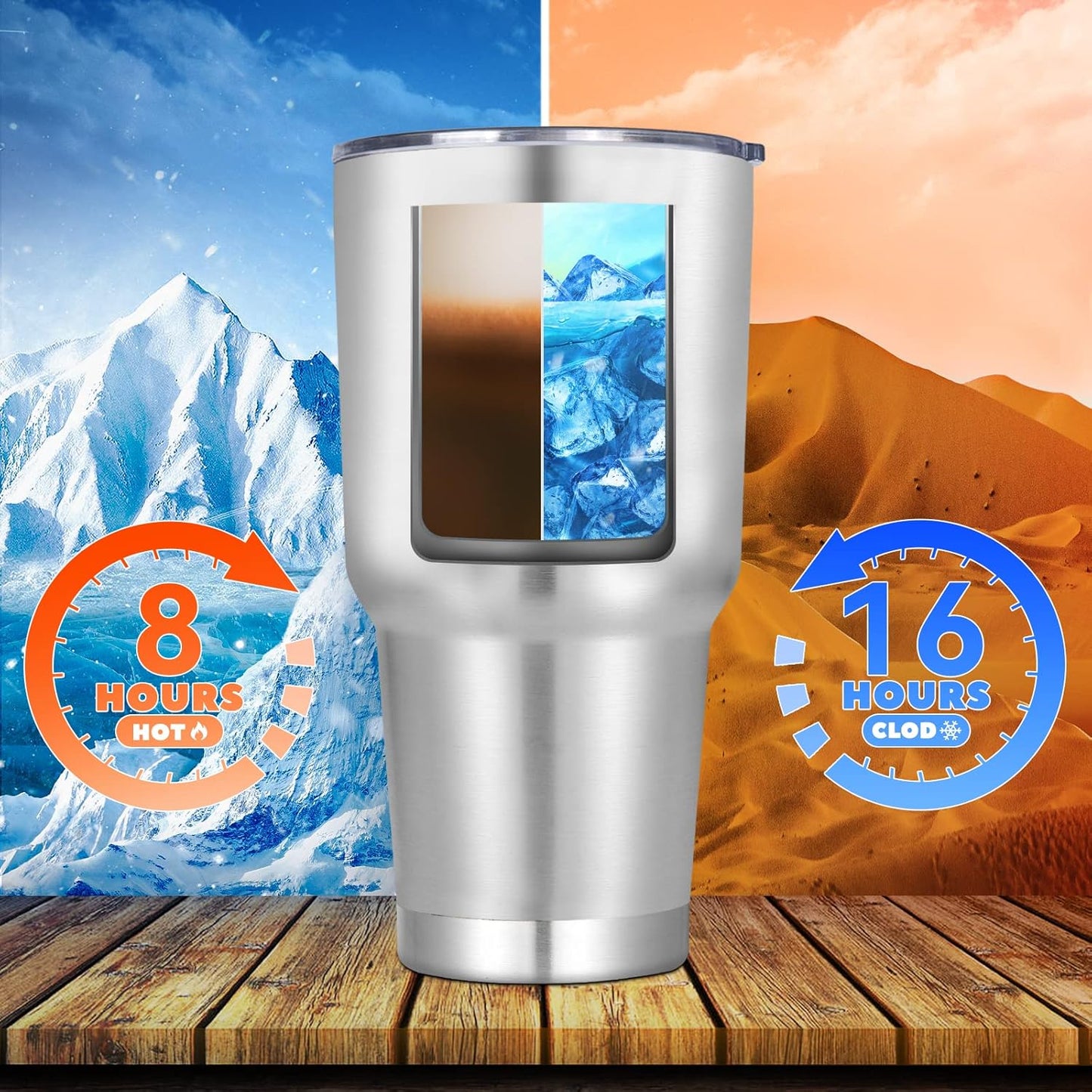 DOMICARE 30 oz Tumbler with Lid and Straw, Stainless Steel Tumblers Bulk, Insulated Vacuum Double Wall Travel Coffee Mug, Durable Powder Coated Tumbler Cups (Stainless Steel, 4)