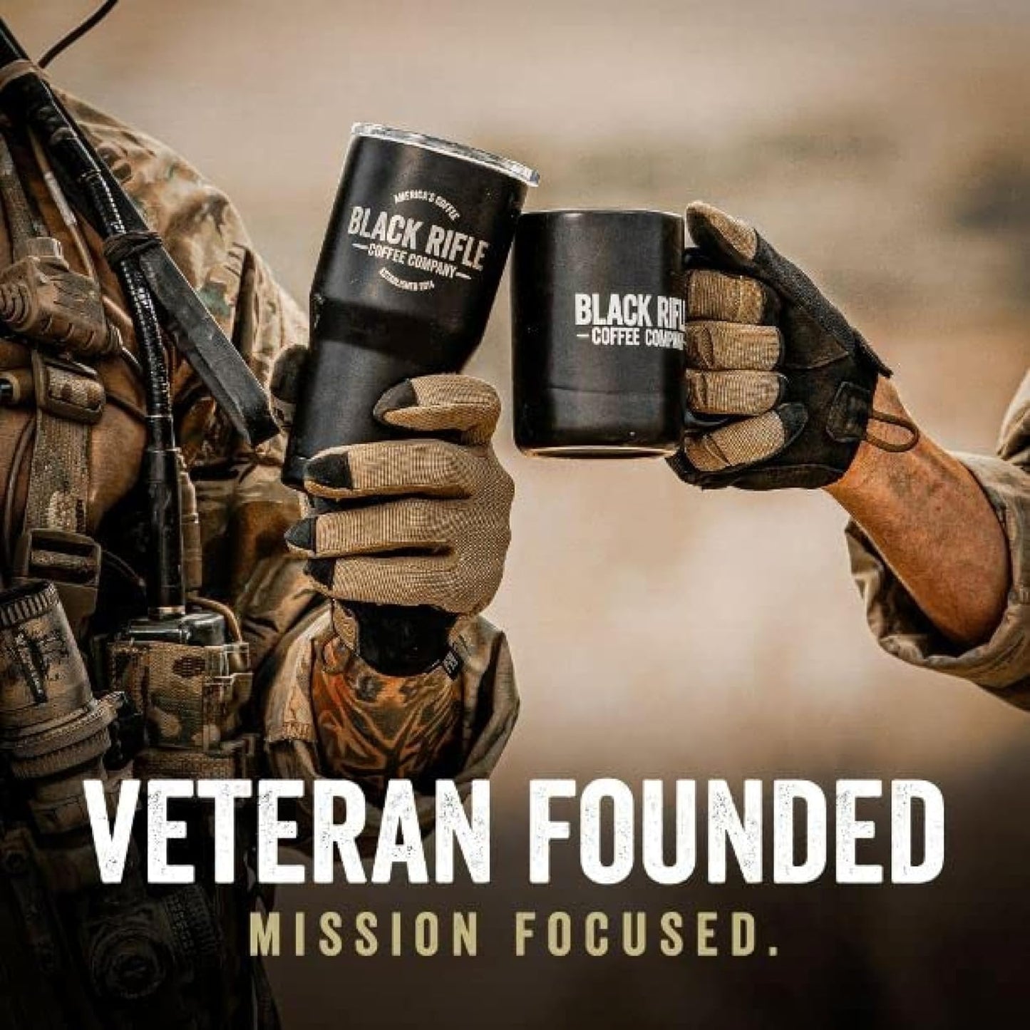 Black Rifle Coffee Company Ground Coffee Medium Roast - Roasted Blend Made from Pure Arabica Beans - Colombian & Brazilian Beans - Veteran Founded & American Made (Five Alarm, 12oz Bag)